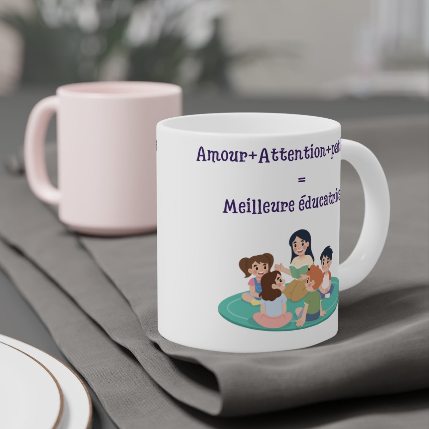 Meilleure éducatrice tasse en Céramique Teacher Appreciation Gift, Motivational Coffee Cup, Classroom Gift, Cute Teacher Mug