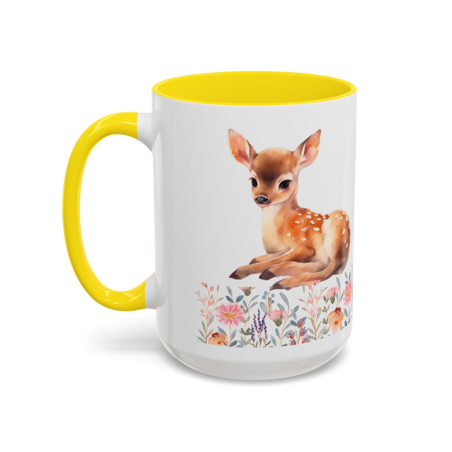 Rustic Deer Accent Coffee Mug - whimsical home decor, animal lovers gift, nature kitchenware, cozy coffee cup