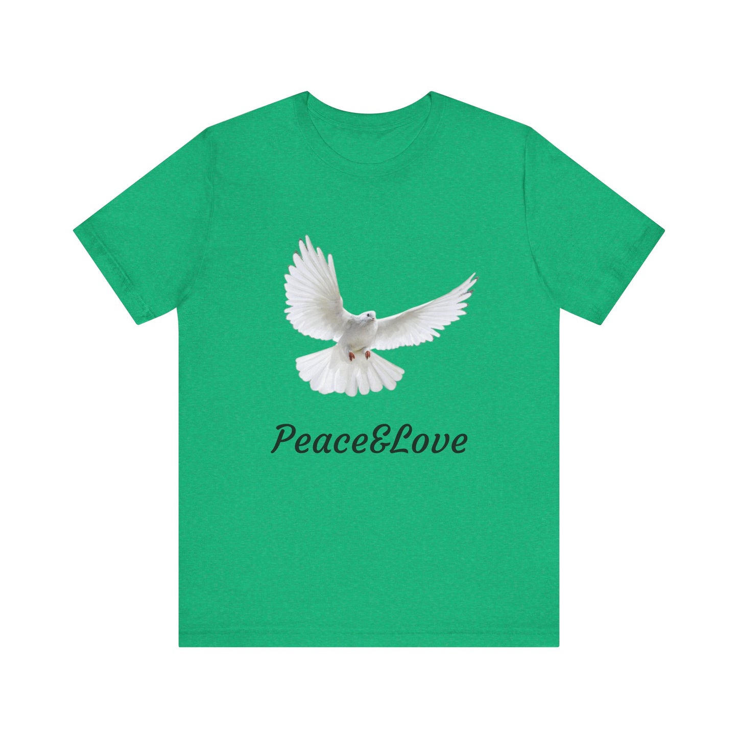 love Peace & Love Tee, Unisex T-Shirt for Peace Activists, Inspirational Gift for Friends, Casual Wear, Spiritual Apparel, Perfect for Earth