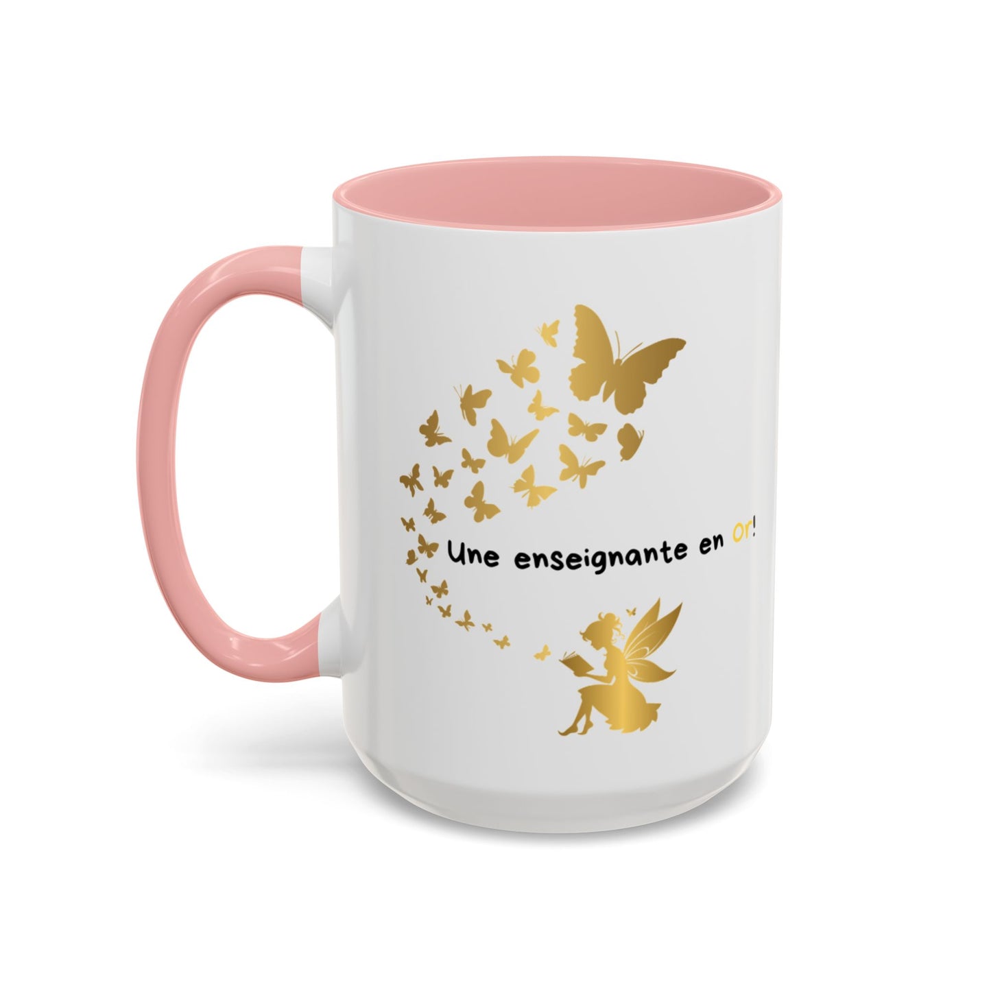 "Gold Butterfly Teacher Coffee Mug - Perfect Gift for  teachers!"Tasse de café pour enseignante