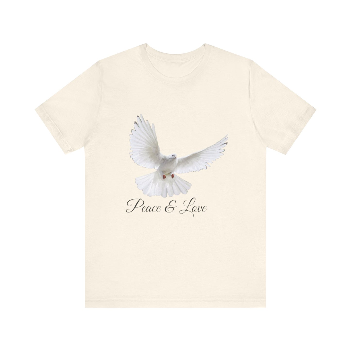 Peace&Love Colombe T-Shirt, Peace and Love Tee, Dove Graphic Top, Hippie Vibe Shirt, Unity Symbol Apparel