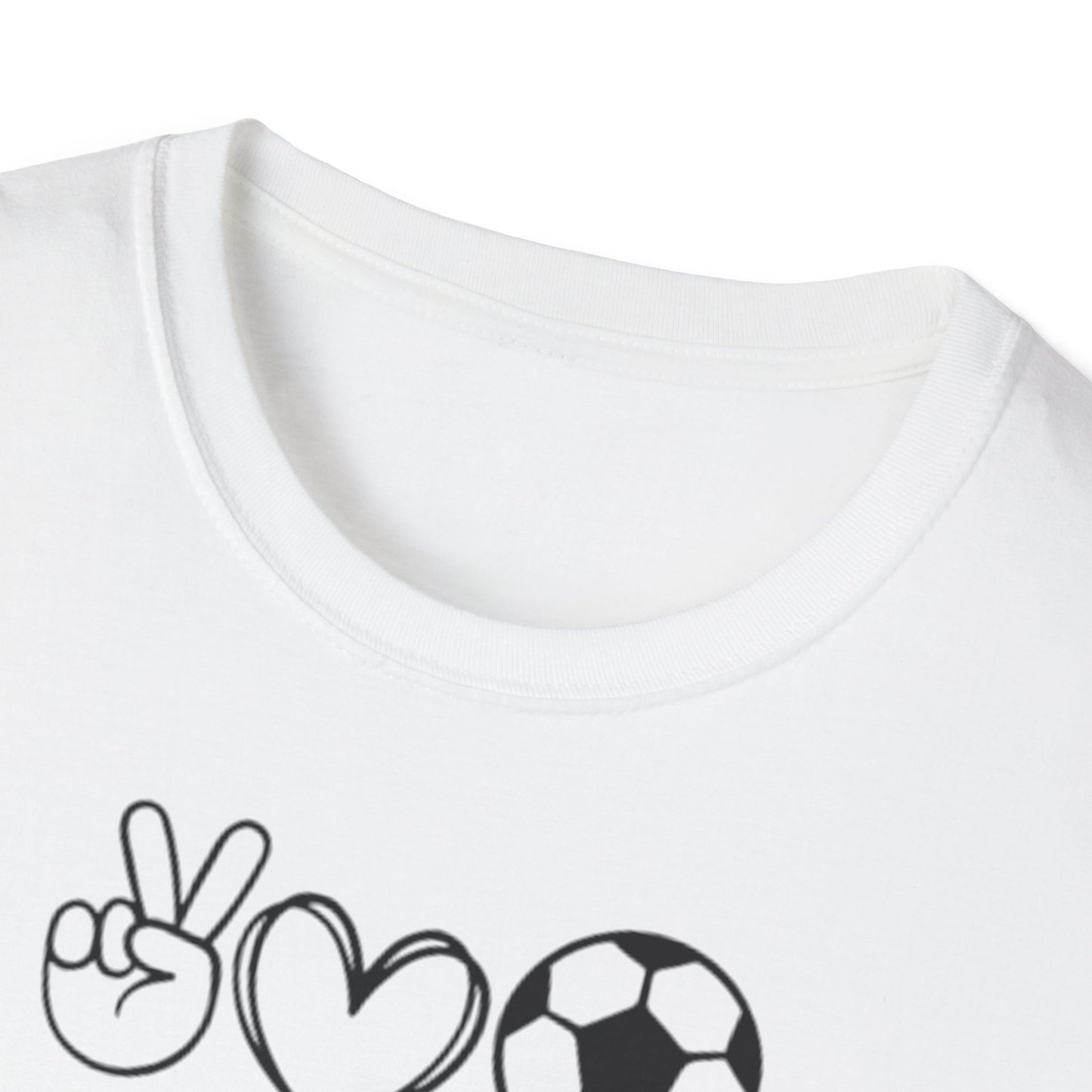 Soccer Love Unisex Softstyle T-Shirt, Soccer Fan Tee, Sports Lover Shirt, Soccer Mom Dad Gift, Soccer Player Apparel