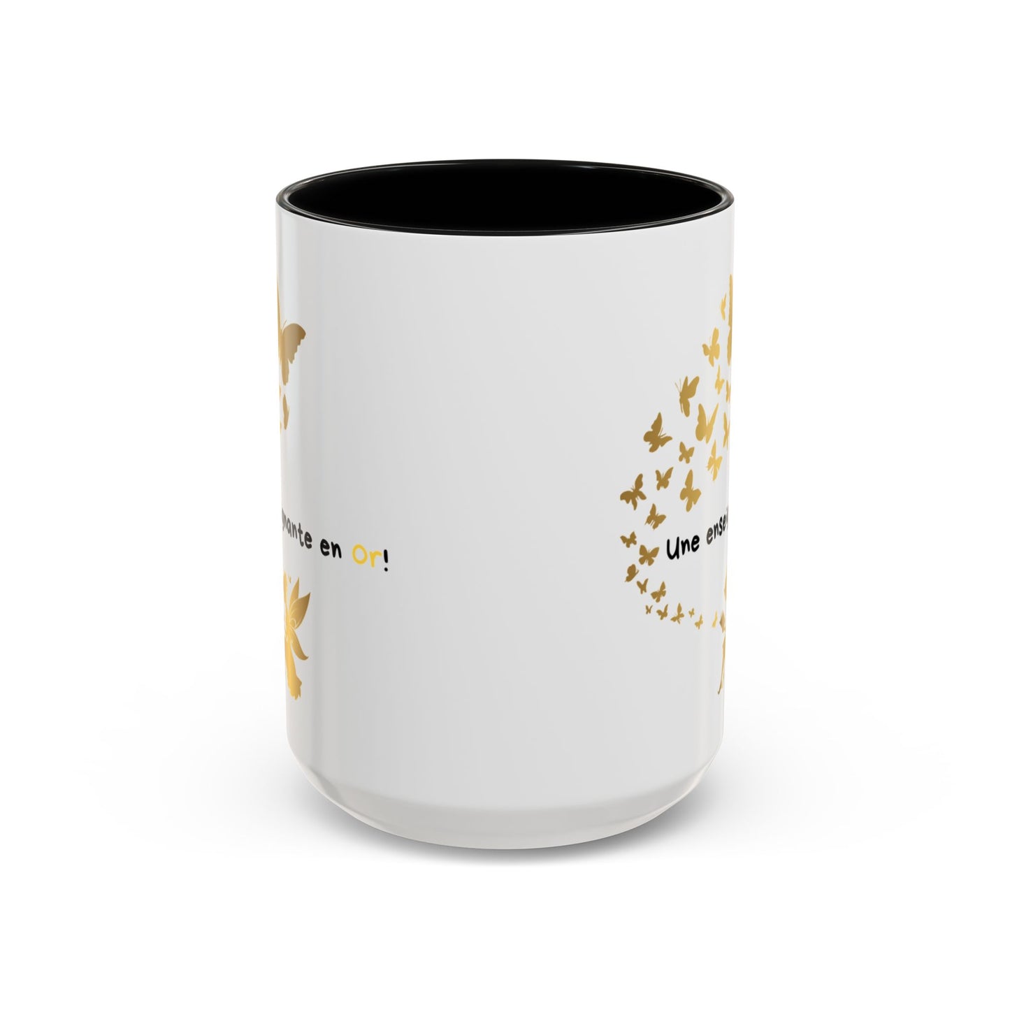 "Gold Butterfly Teacher Coffee Mug - Perfect Gift for  teachers!"Tasse de café pour enseignante