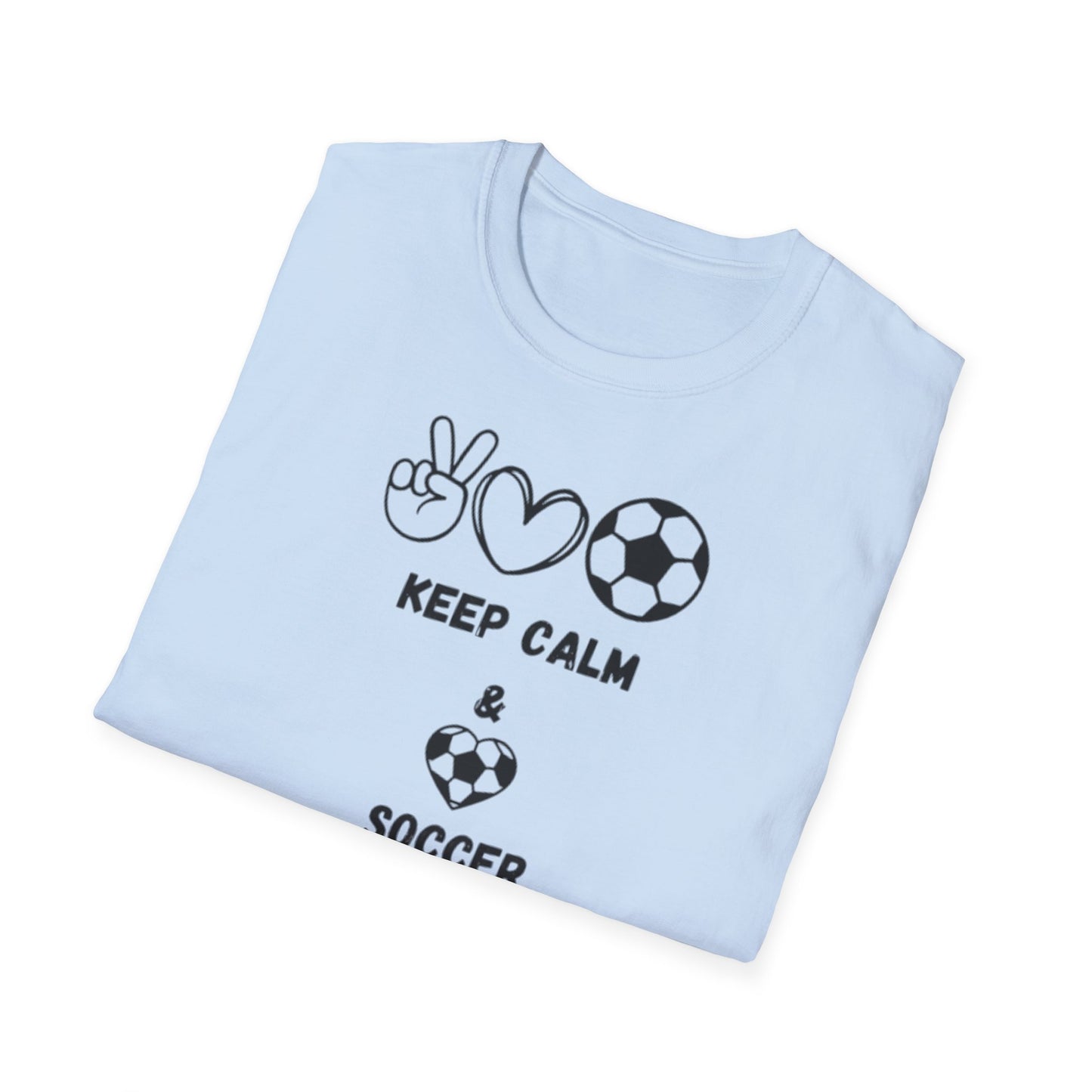 Soccer Love Unisex Softstyle T-Shirt, Soccer Fan Tee, Sports Lover Shirt, Soccer Mom Dad Gift, Soccer Player Apparel