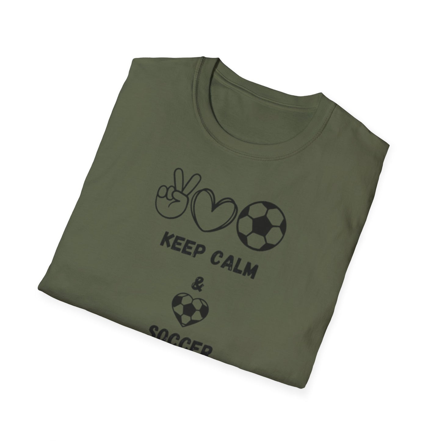 Soccer Love Unisex Softstyle T-Shirt, Soccer Fan Tee, Sports Lover Shirt, Soccer Mom Dad Gift, Soccer Player Apparel