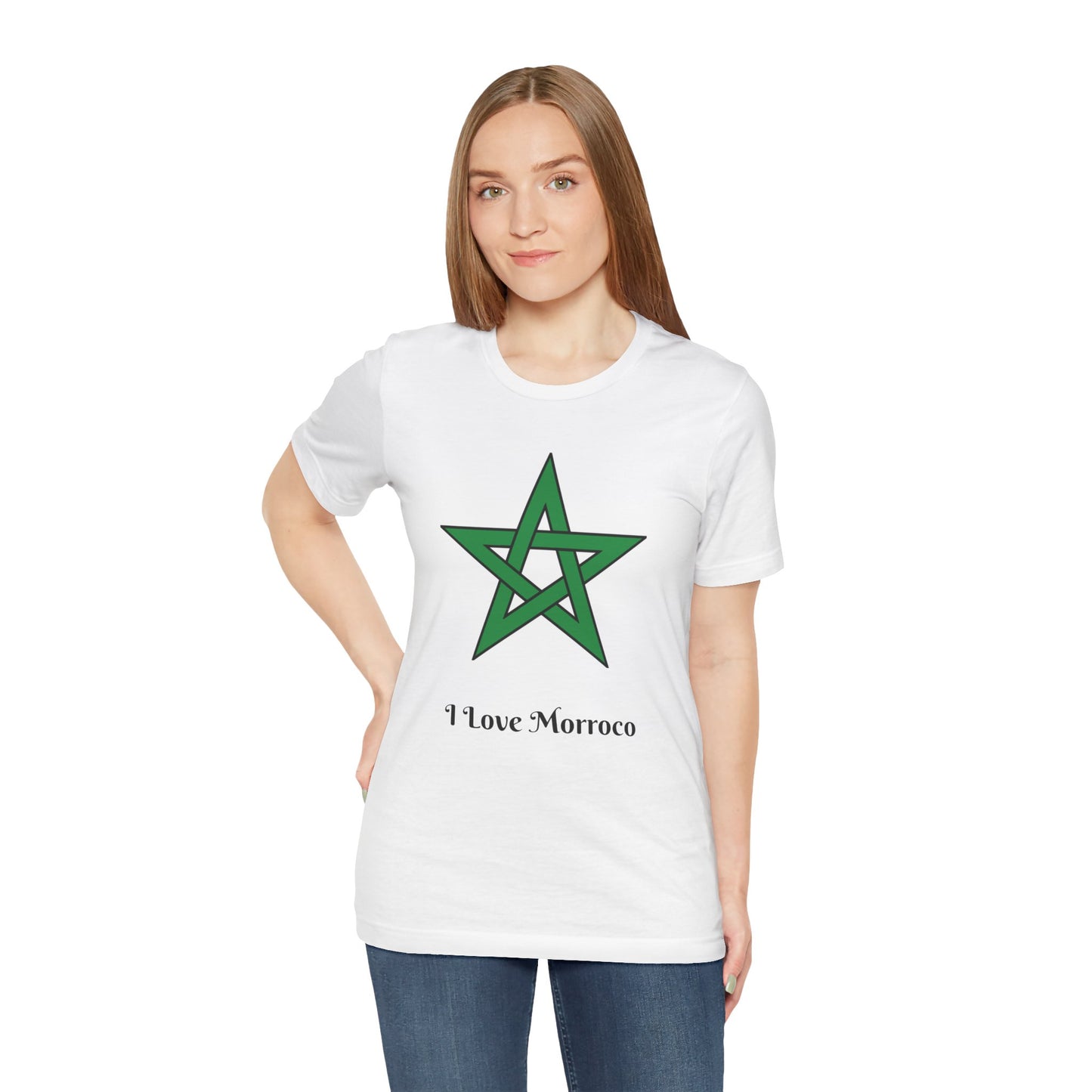 T-shirt à manches courtes unisexe marocain en jersey