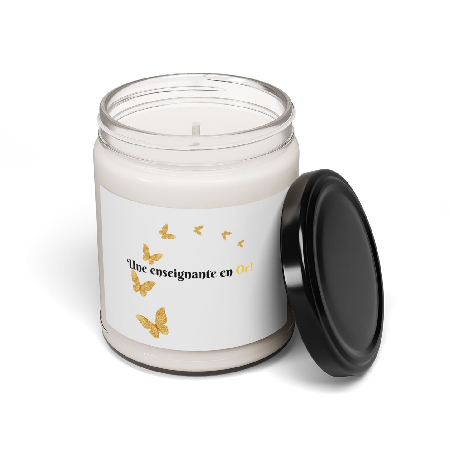 Cadeau pour enseignante, bougie parfumée au soja, 9 oz - Bougie Cadeau pour enseignante, Cadeau français, Bougie d'aromathérapie, Bougie de remerciement, Appréciation