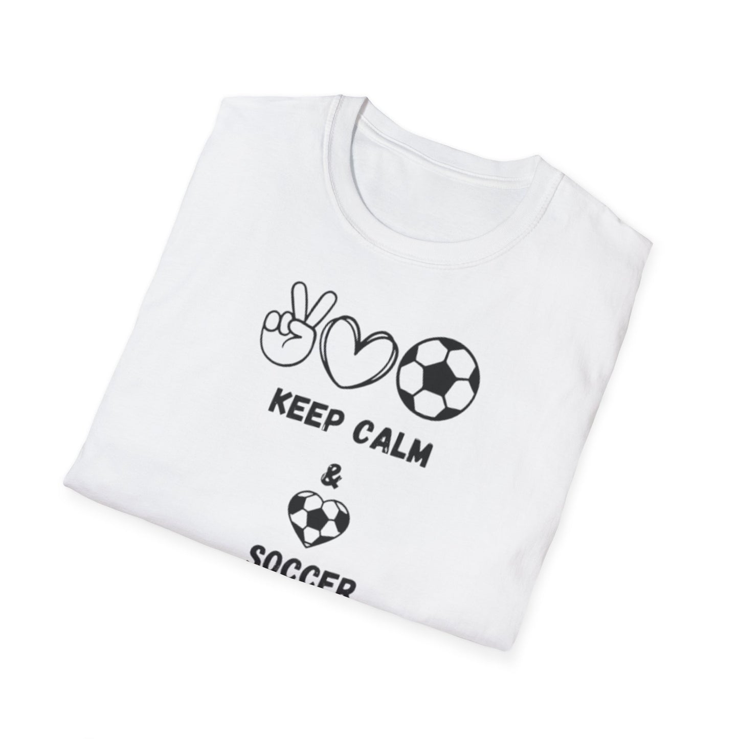 Soccer Love Unisex Softstyle T-Shirt, Soccer Fan Tee, Sports Lover Shirt, Soccer Mom Dad Gift, Soccer Player Apparel