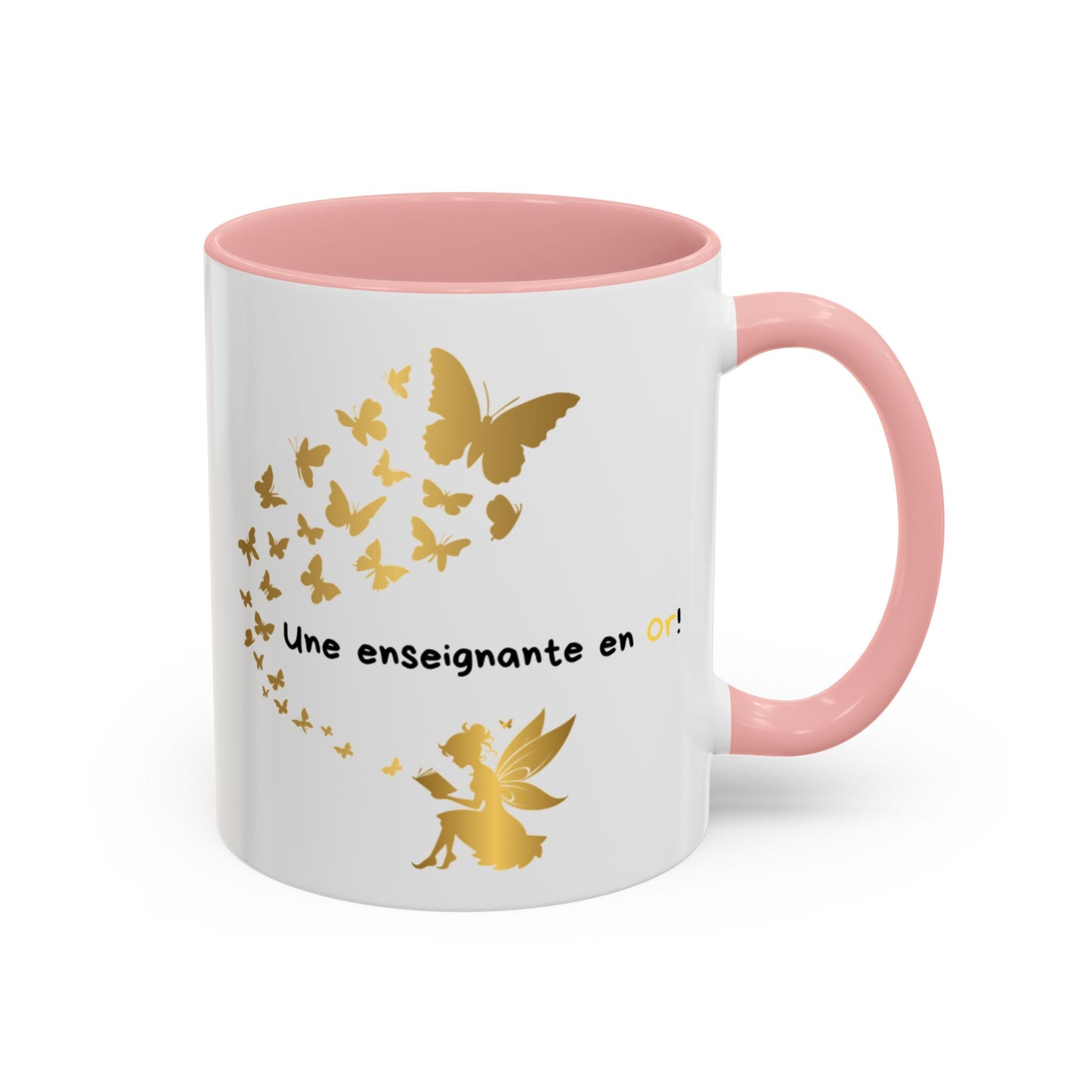 "Gold Butterfly Teacher Coffee Mug - Perfect Gift for  teachers!"Tasse de café pour enseignante