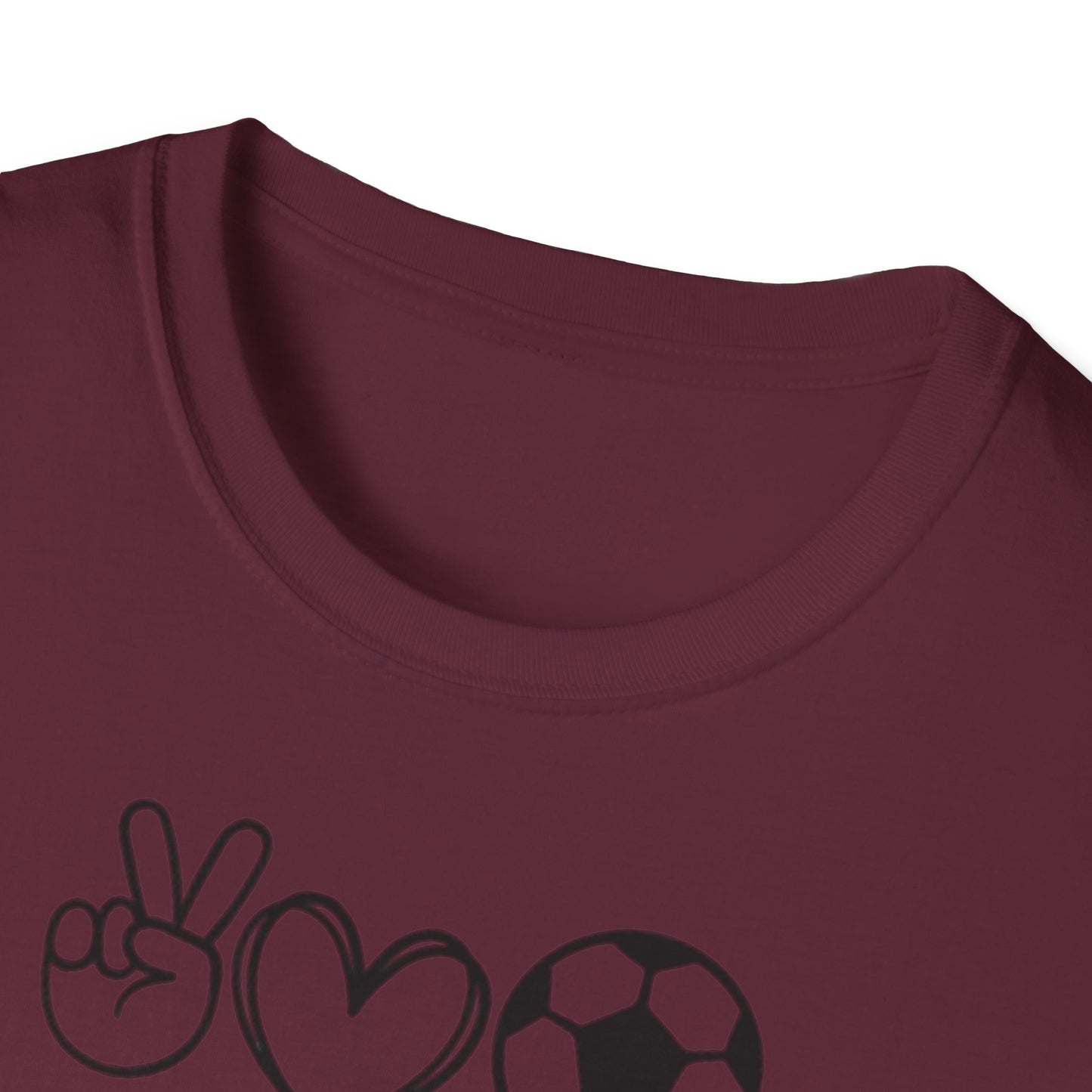 Soccer Love Unisex Softstyle T-Shirt, Soccer Fan Tee, Sports Lover Shirt, Soccer Mom Dad Gift, Soccer Player Apparel