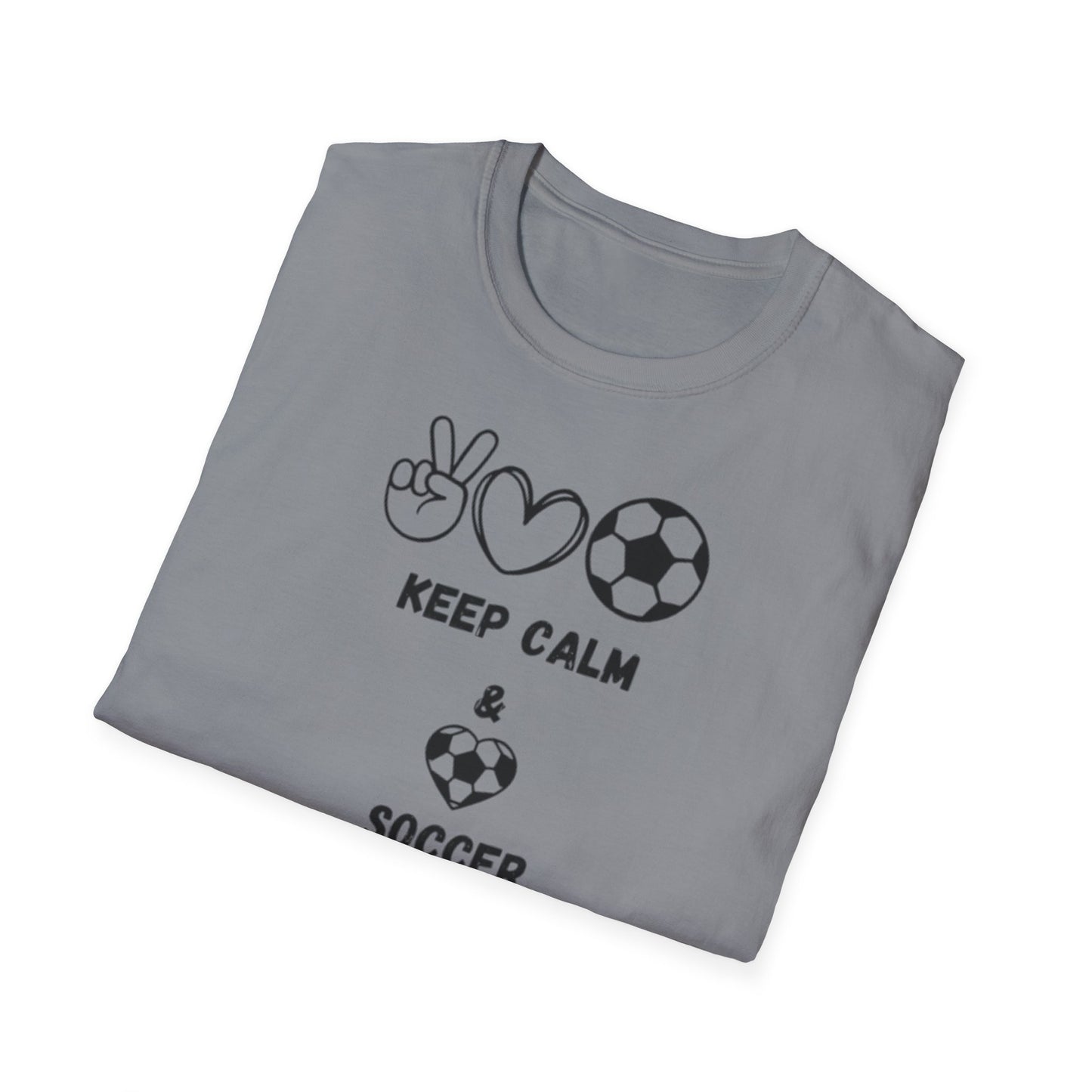 Soccer Love Unisex Softstyle T-Shirt, Soccer Fan Tee, Sports Lover Shirt, Soccer Mom Dad Gift, Soccer Player Apparel