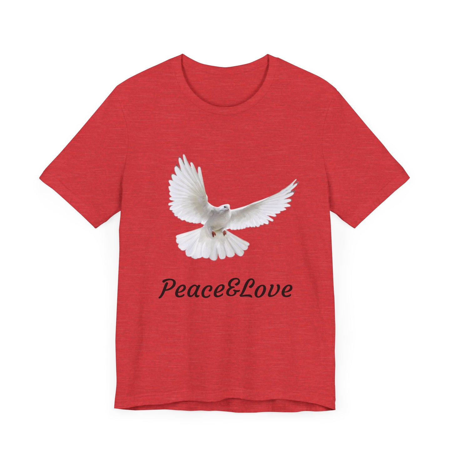 love Peace & Love Tee, Unisex T-Shirt for Peace Activists, Inspirational Gift for Friends, Casual Wear, Spiritual Apparel, Perfect for Earth