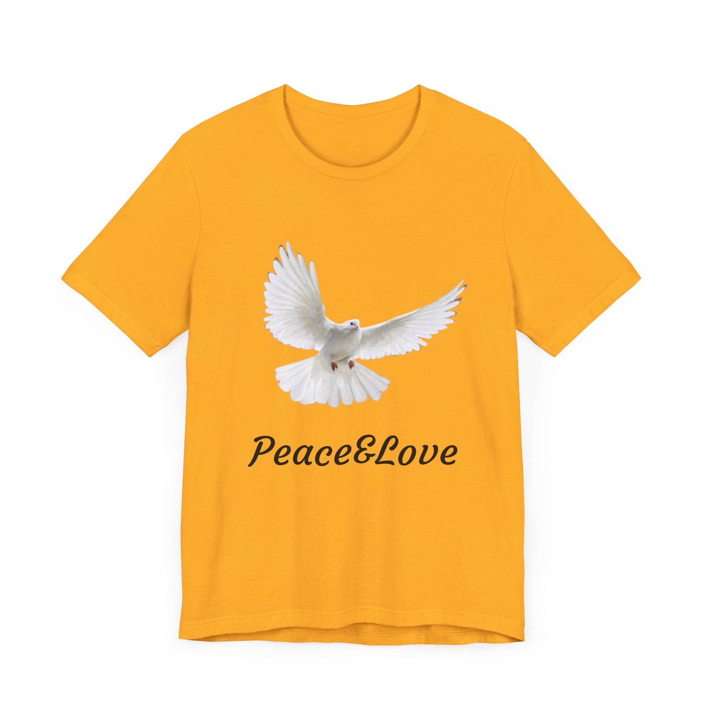 love Peace & Love Tee, Unisex T-Shirt for Peace Activists, Inspirational Gift for Friends, Casual Wear, Spiritual Apparel, Perfect for Earth