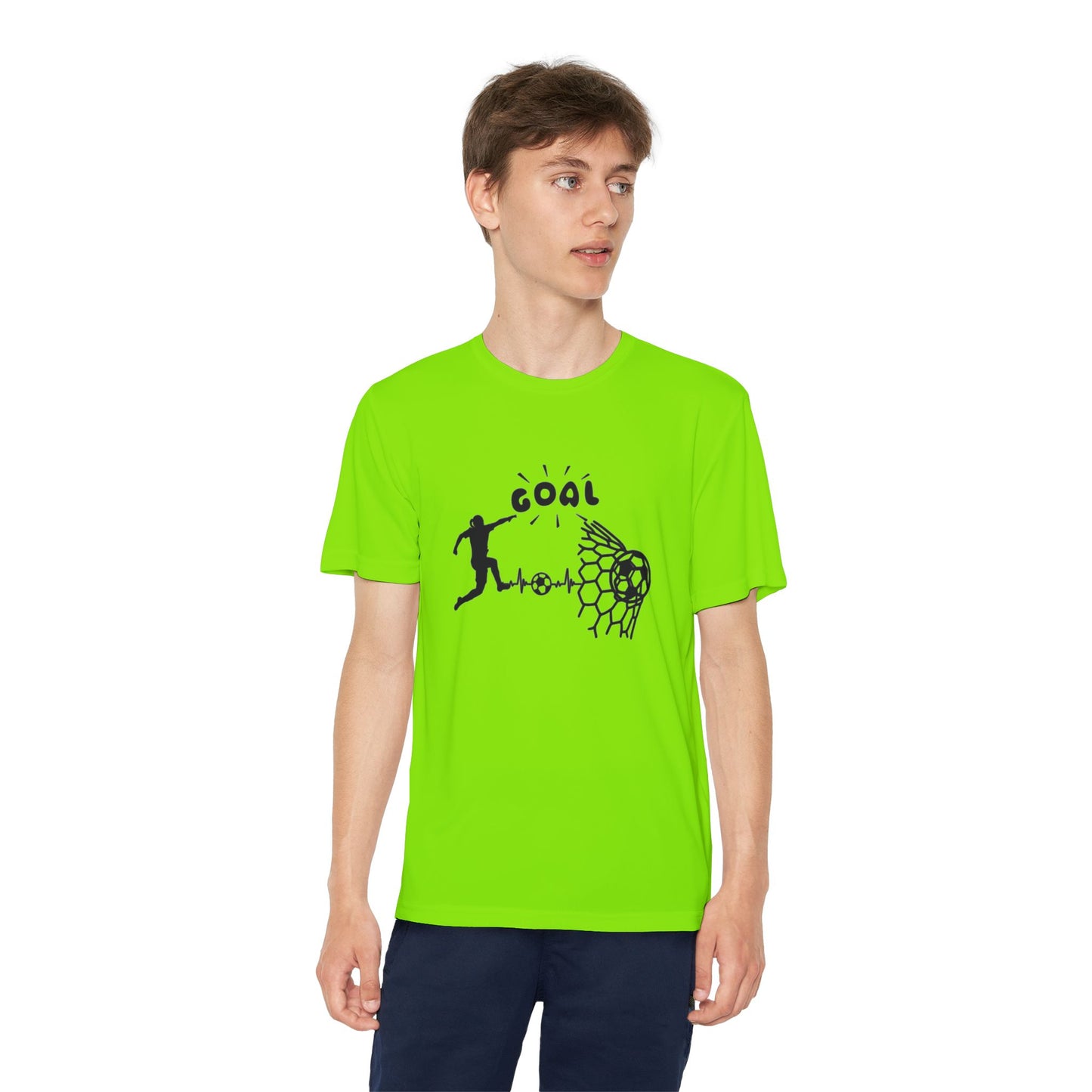 Youth Soccer Goal Tee - Perfect for Young Athletes | Sporty and Stylish Design