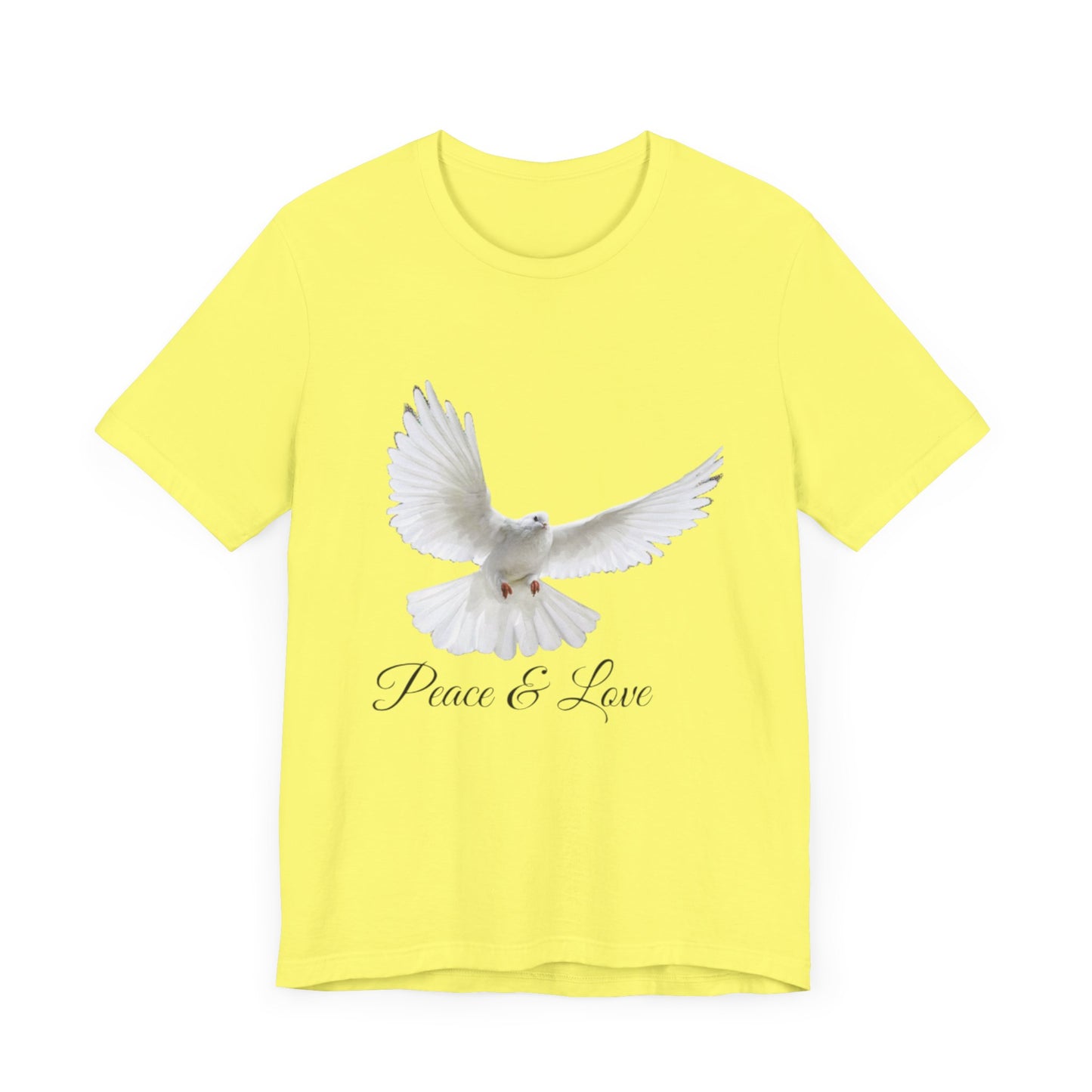 Peace&Love Colombe T-Shirt, Peace and Love Tee, Dove Graphic Top, Hippie Vibe Shirt, Unity Symbol Apparel