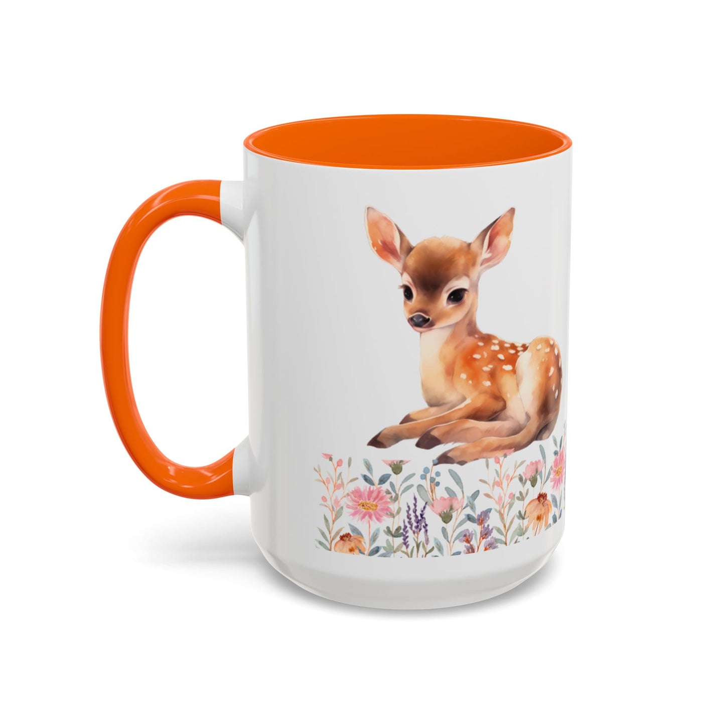 Rustic Deer Accent Coffee Mug - whimsical home decor, animal lovers gift, nature kitchenware, cozy coffee cup