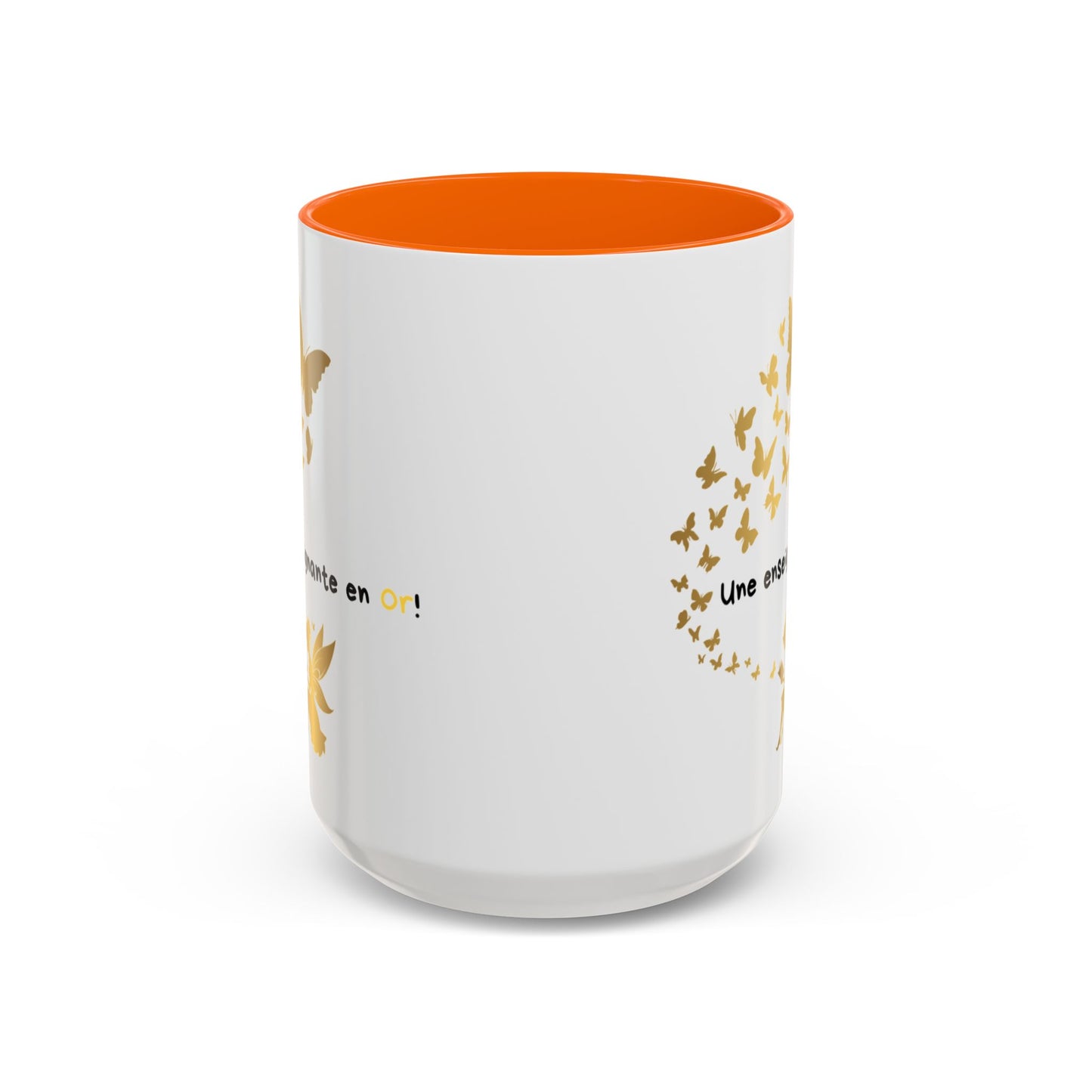 "Gold Butterfly Teacher Coffee Mug - Perfect Gift for  teachers!"Tasse de café pour enseignante