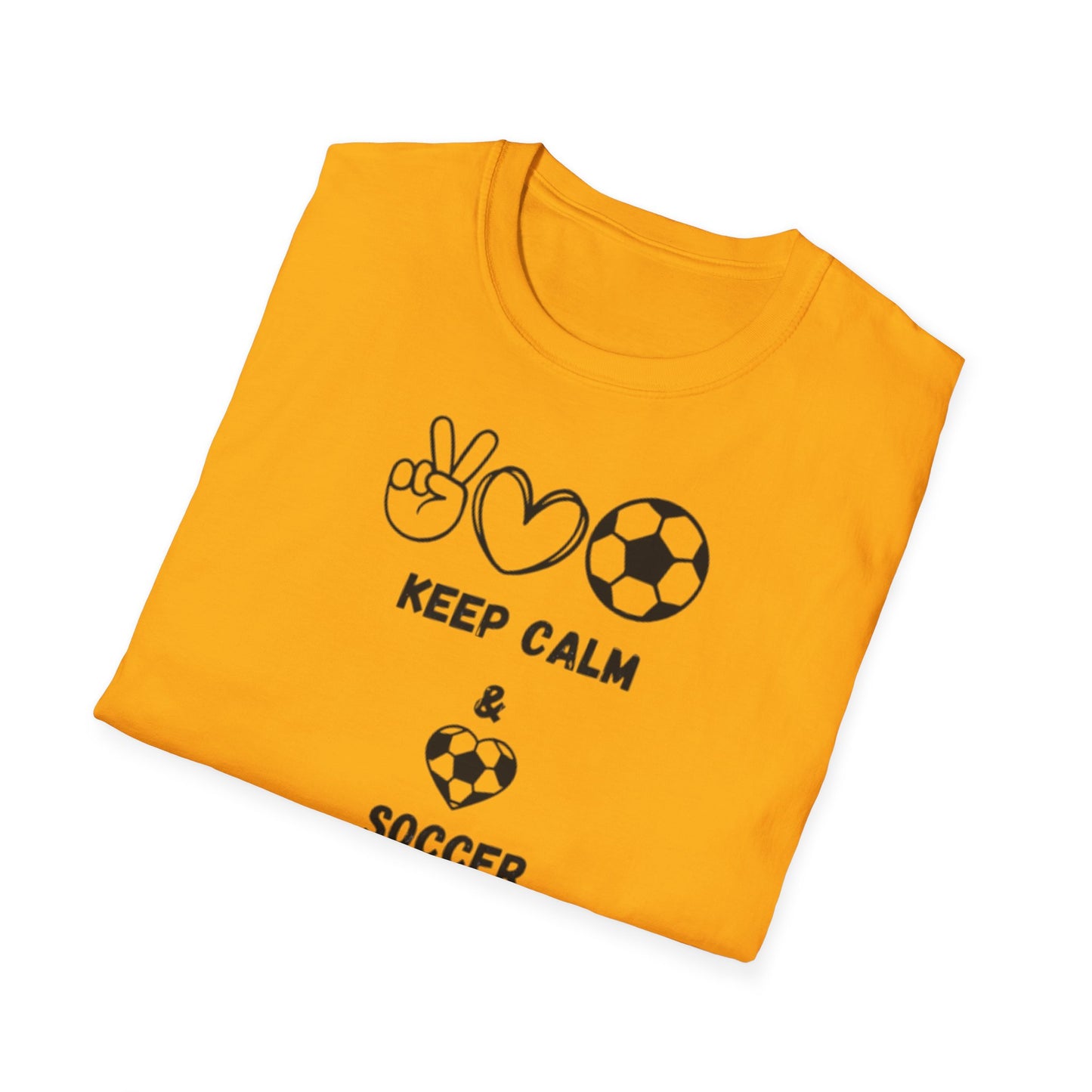 Soccer Love Unisex Softstyle T-Shirt, Soccer Fan Tee, Sports Lover Shirt, Soccer Mom Dad Gift, Soccer Player Apparel