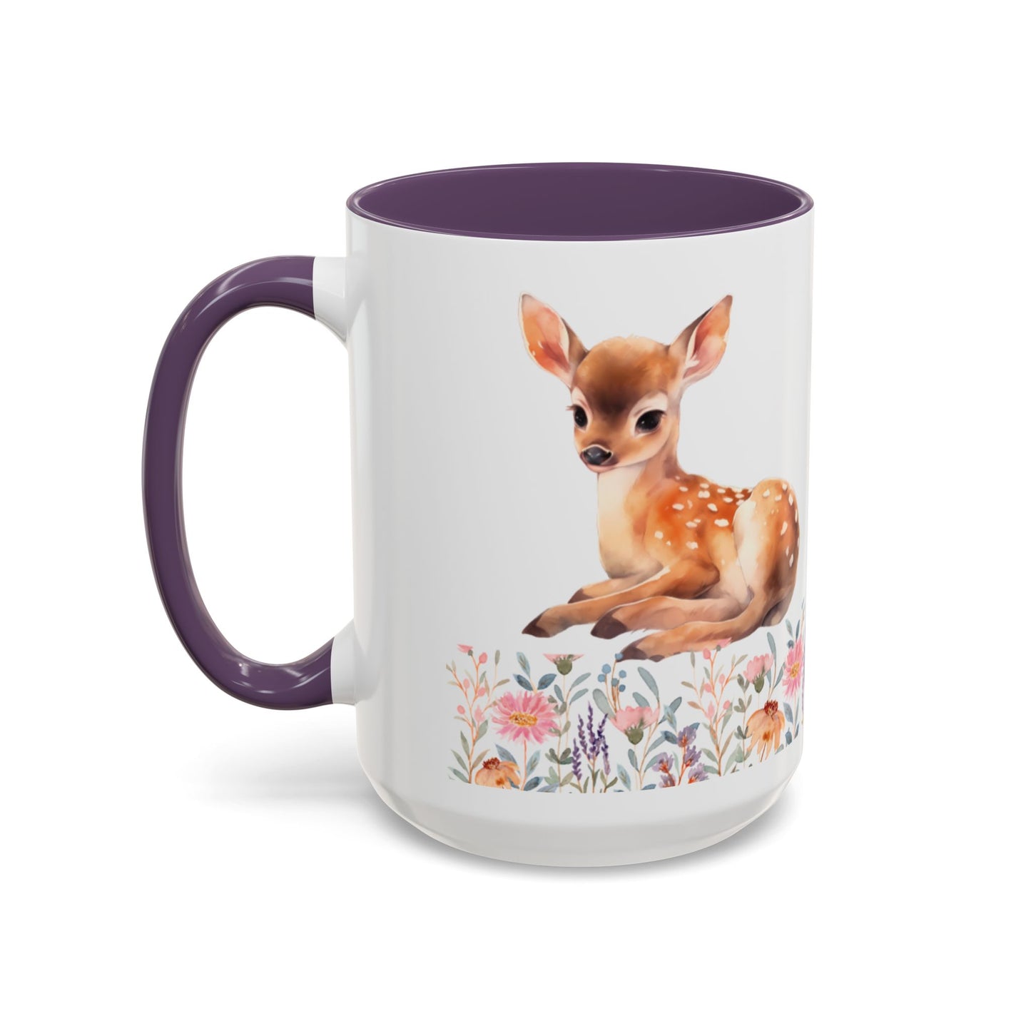 Rustic Deer Accent Coffee Mug - whimsical home decor, animal lovers gift, nature kitchenware, cozy coffee cup