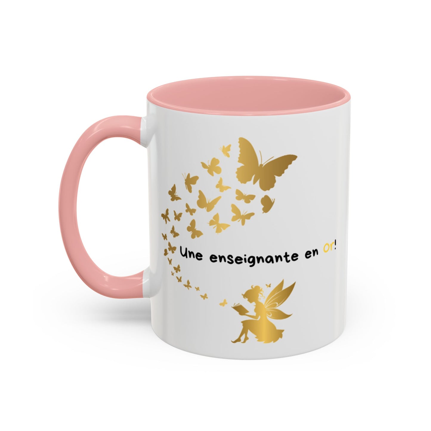 "Gold Butterfly Teacher Coffee Mug - Perfect Gift for  teachers!"Tasse de café pour enseignante