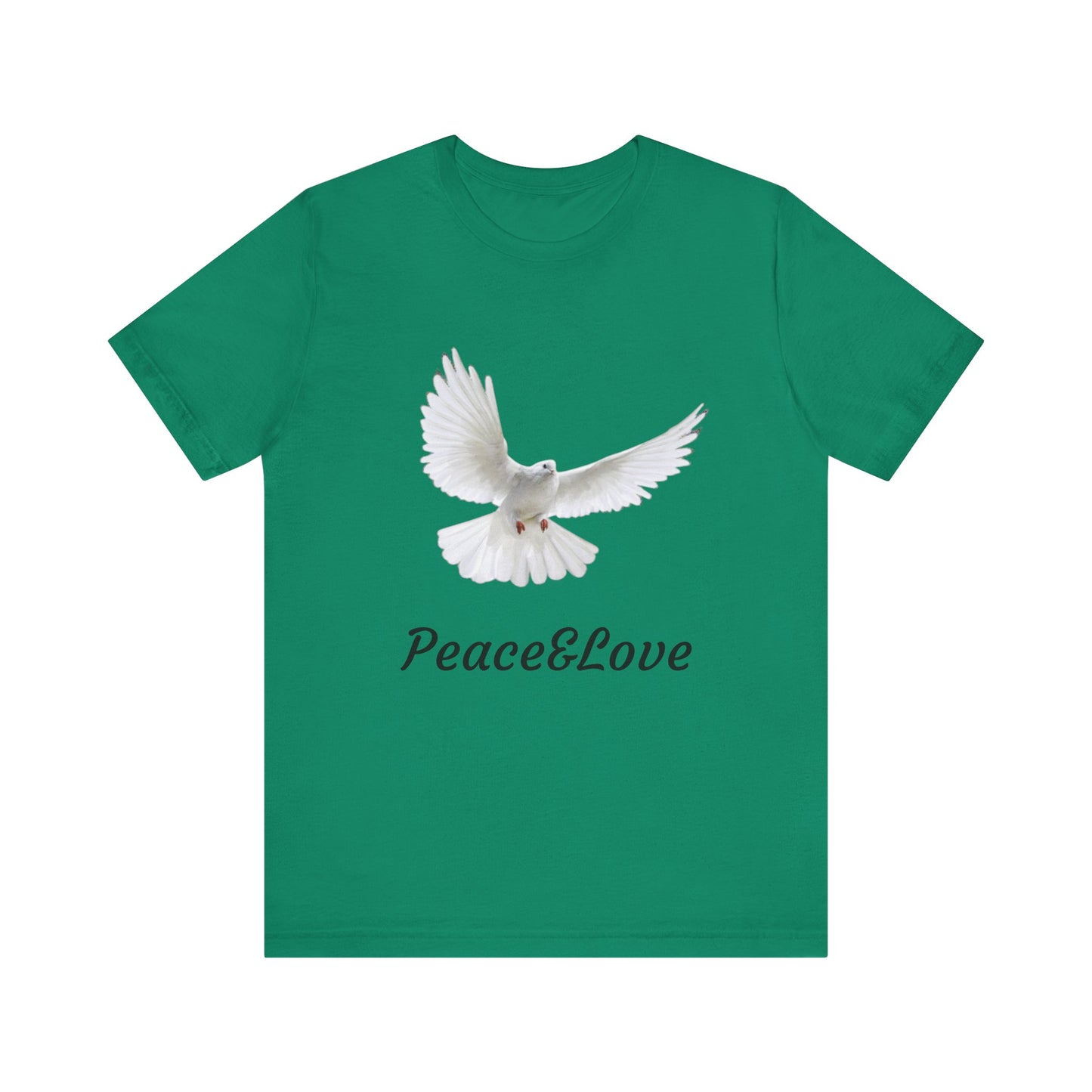 love Peace & Love Tee, Unisex T-Shirt for Peace Activists, Inspirational Gift for Friends, Casual Wear, Spiritual Apparel, Perfect for Earth