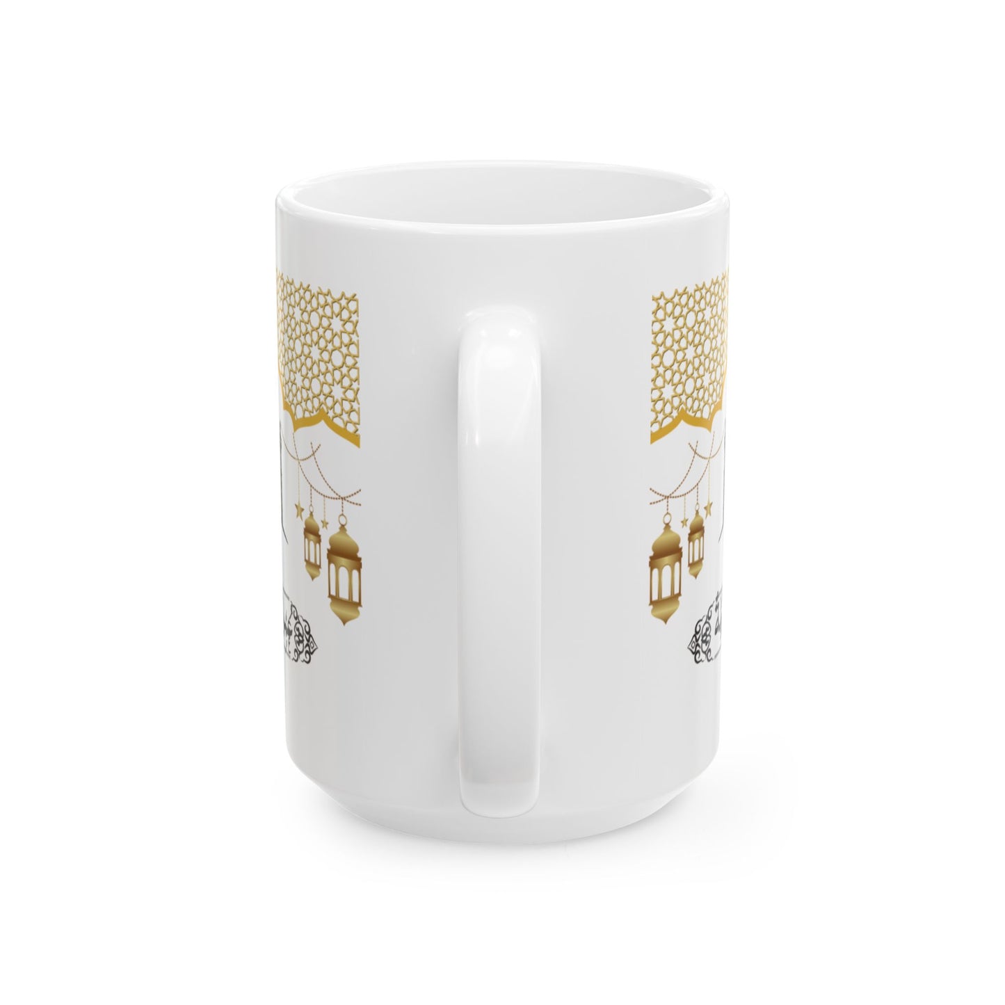 Elegant Lantern Ceramic Mug, Islamic Decor Omrah Gift, Ramadan Celebration, Coffee Lover, Home Decor, Unique Gift Idea