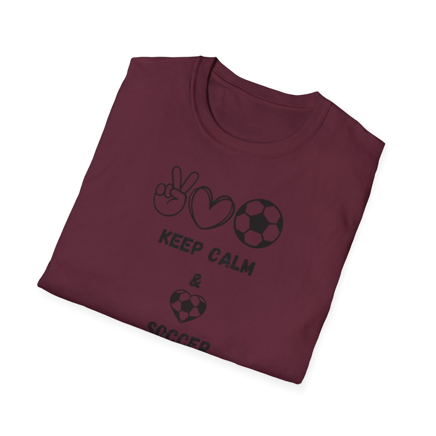 Soccer Love Unisex Softstyle T-Shirt, Soccer Fan Tee, Sports Lover Shirt, Soccer Mom Dad Gift, Soccer Player Apparel