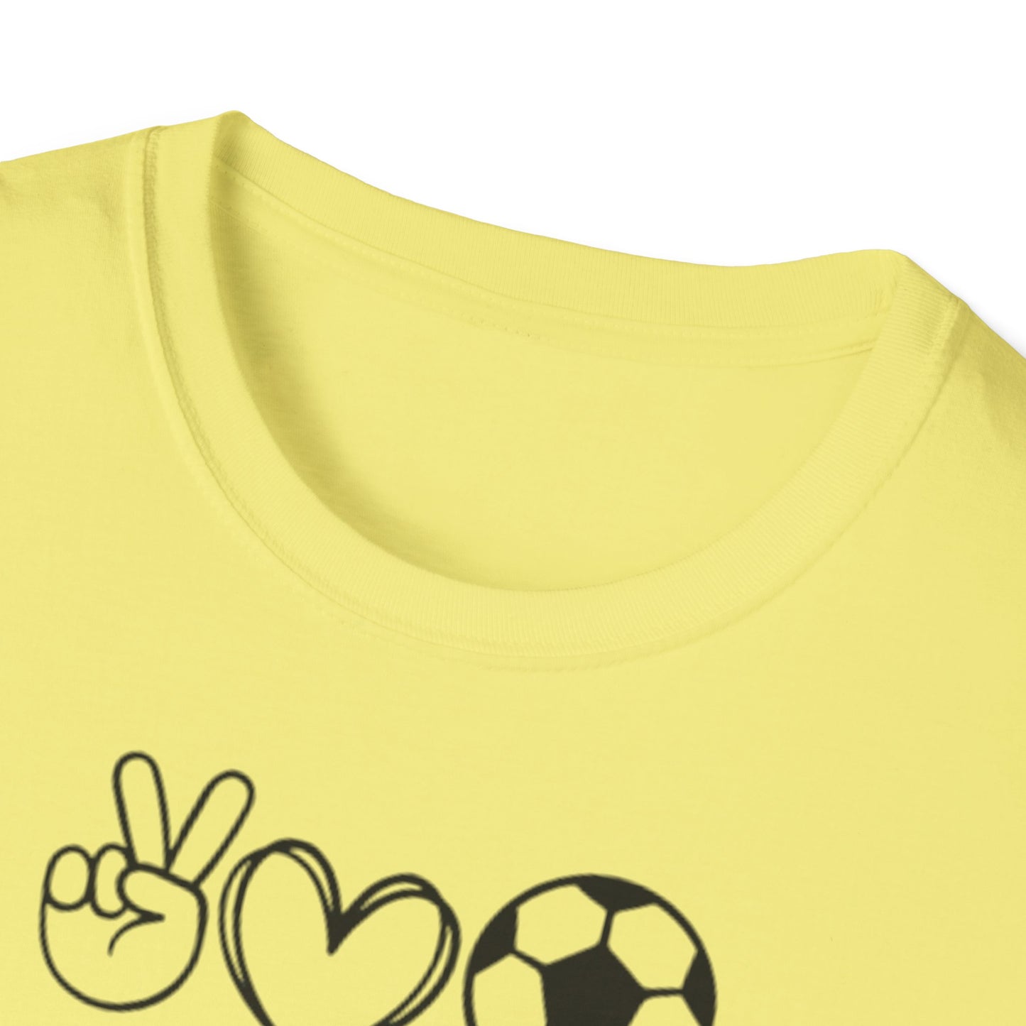 Soccer Love Unisex Softstyle T-Shirt, Soccer Fan Tee, Sports Lover Shirt, Soccer Mom Dad Gift, Soccer Player Apparel