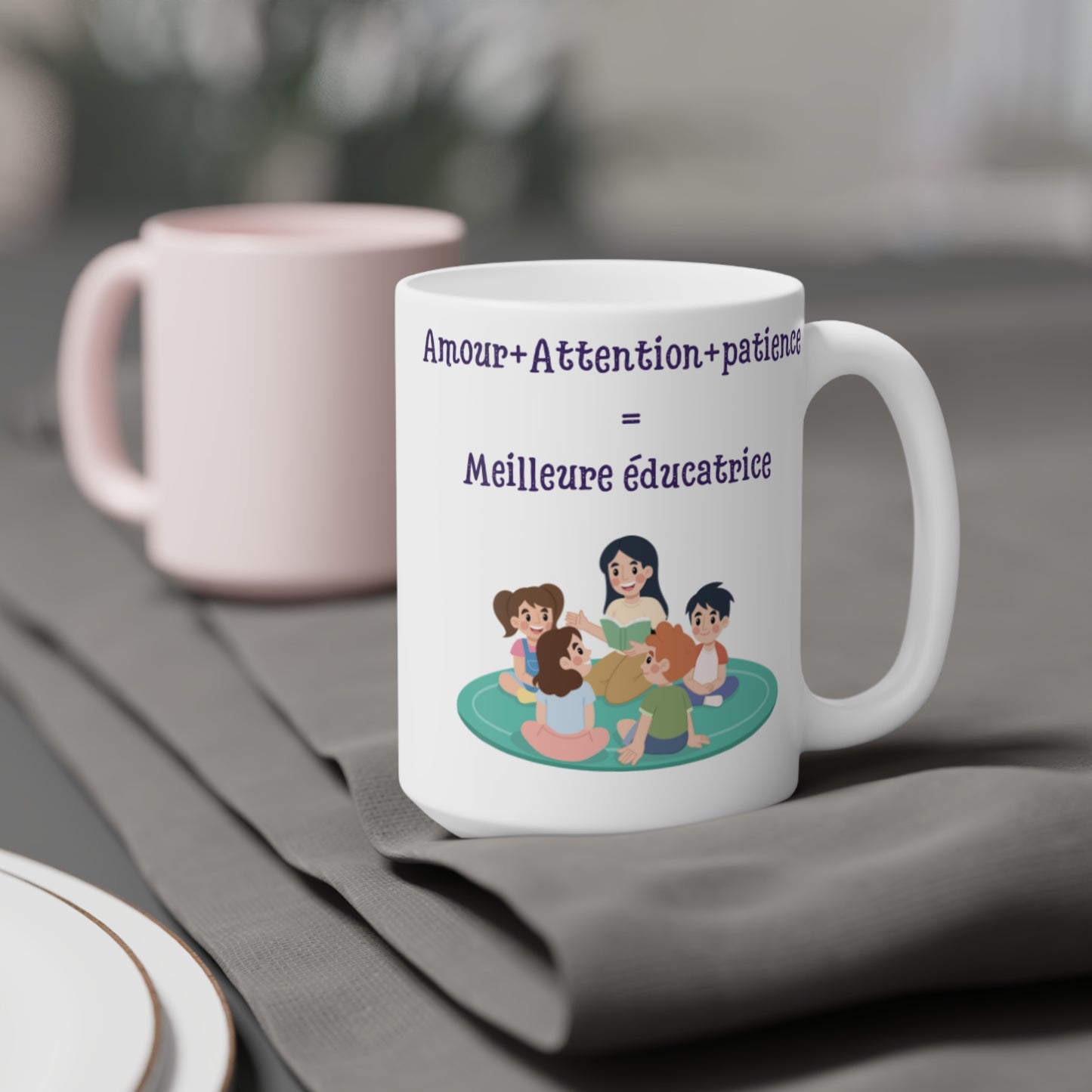 Meilleure éducatrice tasse en Céramique Teacher Appreciation Gift, Motivational Coffee Cup, Classroom Gift, Cute Teacher Mug