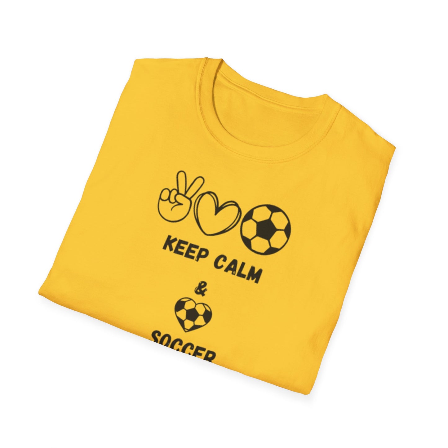 Soccer Love Unisex Softstyle T-Shirt, Soccer Fan Tee, Sports Lover Shirt, Soccer Mom Dad Gift, Soccer Player Apparel