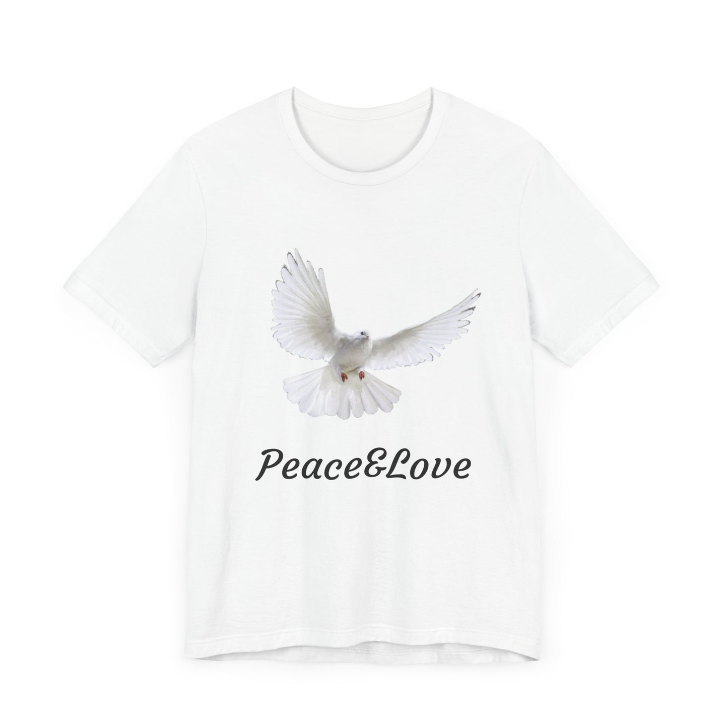 love Peace & Love Tee, Unisex T-Shirt for Peace Activists, Inspirational Gift for Friends, Casual Wear, Spiritual Apparel, Perfect for Earth