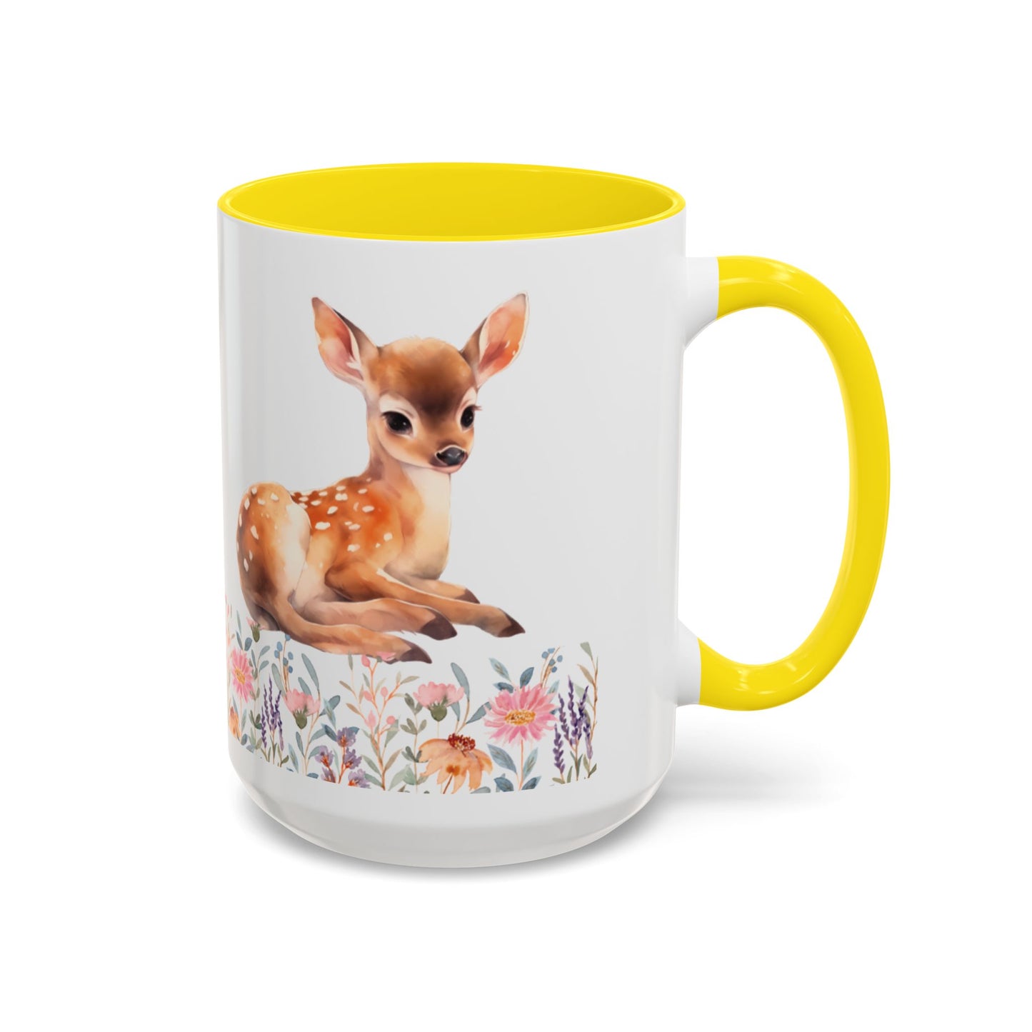 Rustic Deer Accent Coffee Mug - whimsical home decor, animal lovers gift, nature kitchenware, cozy coffee cup