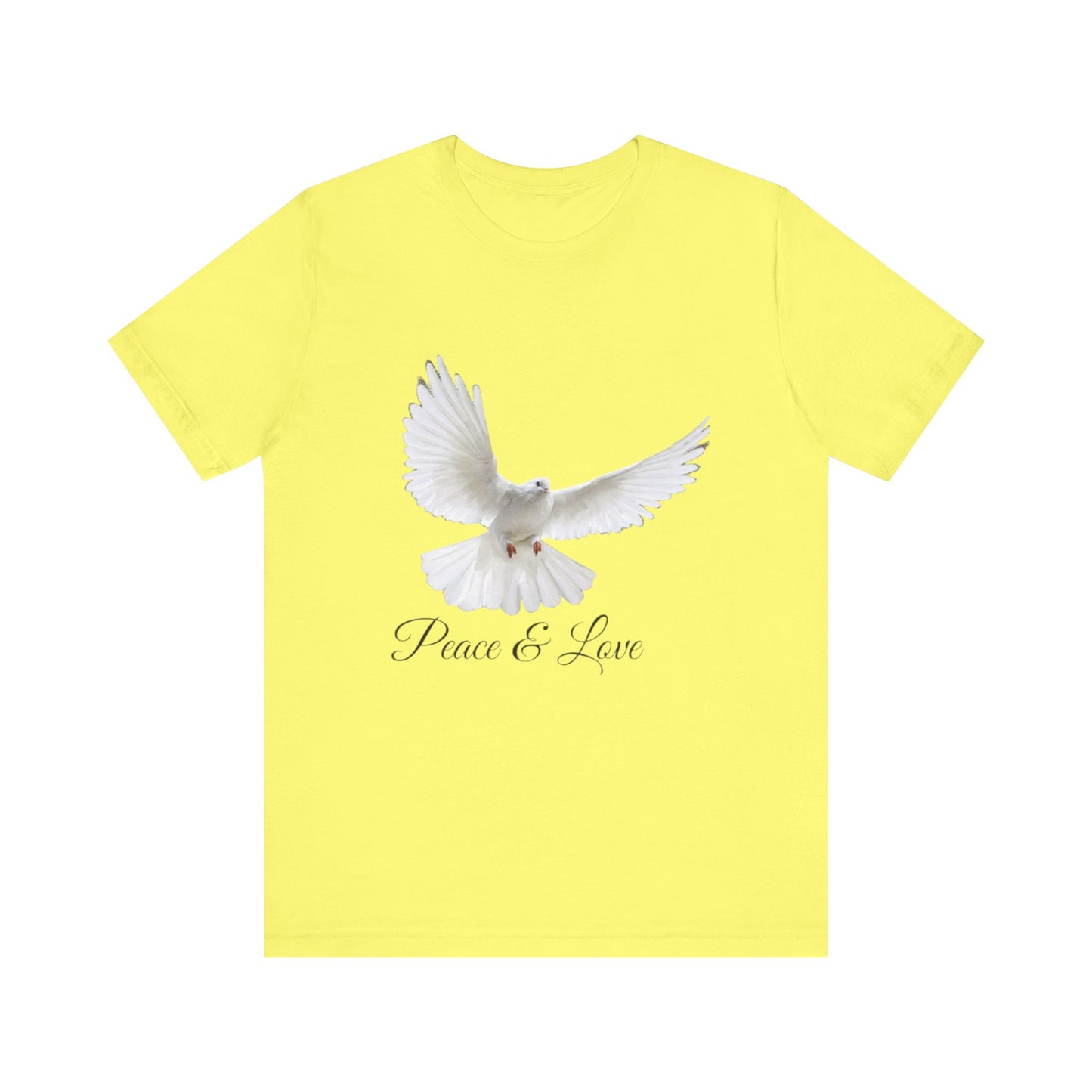 Peace&Love Colombe T-Shirt, Peace and Love Tee, Dove Graphic Top, Hippie Vibe Shirt, Unity Symbol Apparel