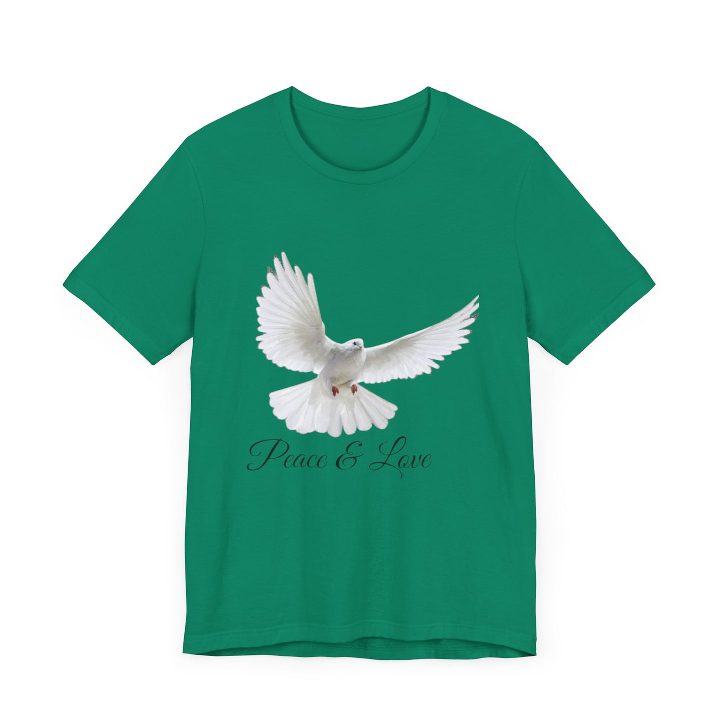 Peace&Love Colombe T-Shirt, Peace and Love Tee, Dove Graphic Top, Hippie Vibe Shirt, Unity Symbol Apparel