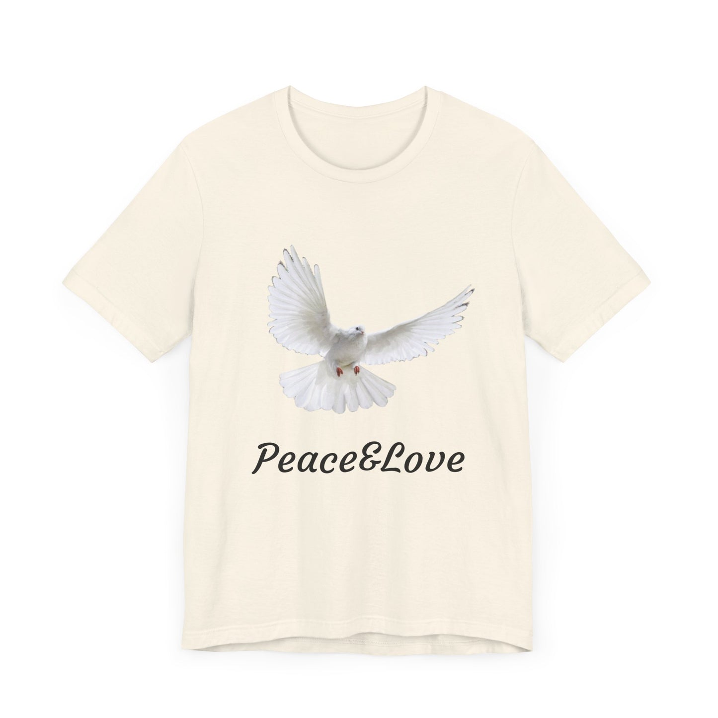 love Peace & Love Tee, Unisex T-Shirt for Peace Activists, Inspirational Gift for Friends, Casual Wear, Spiritual Apparel, Perfect for Earth