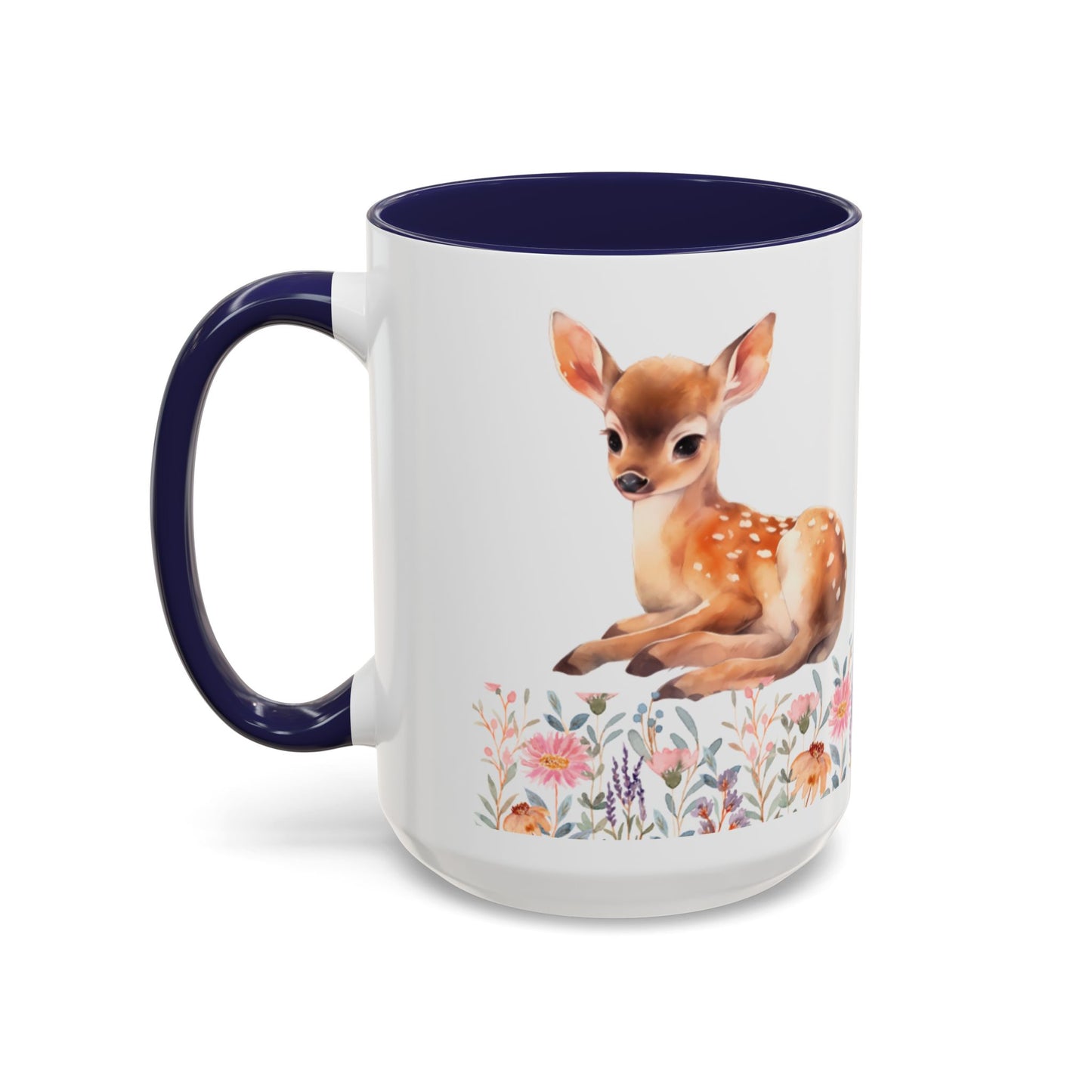 Rustic Deer Accent Coffee Mug - whimsical home decor, animal lovers gift, nature kitchenware, cozy coffee cup