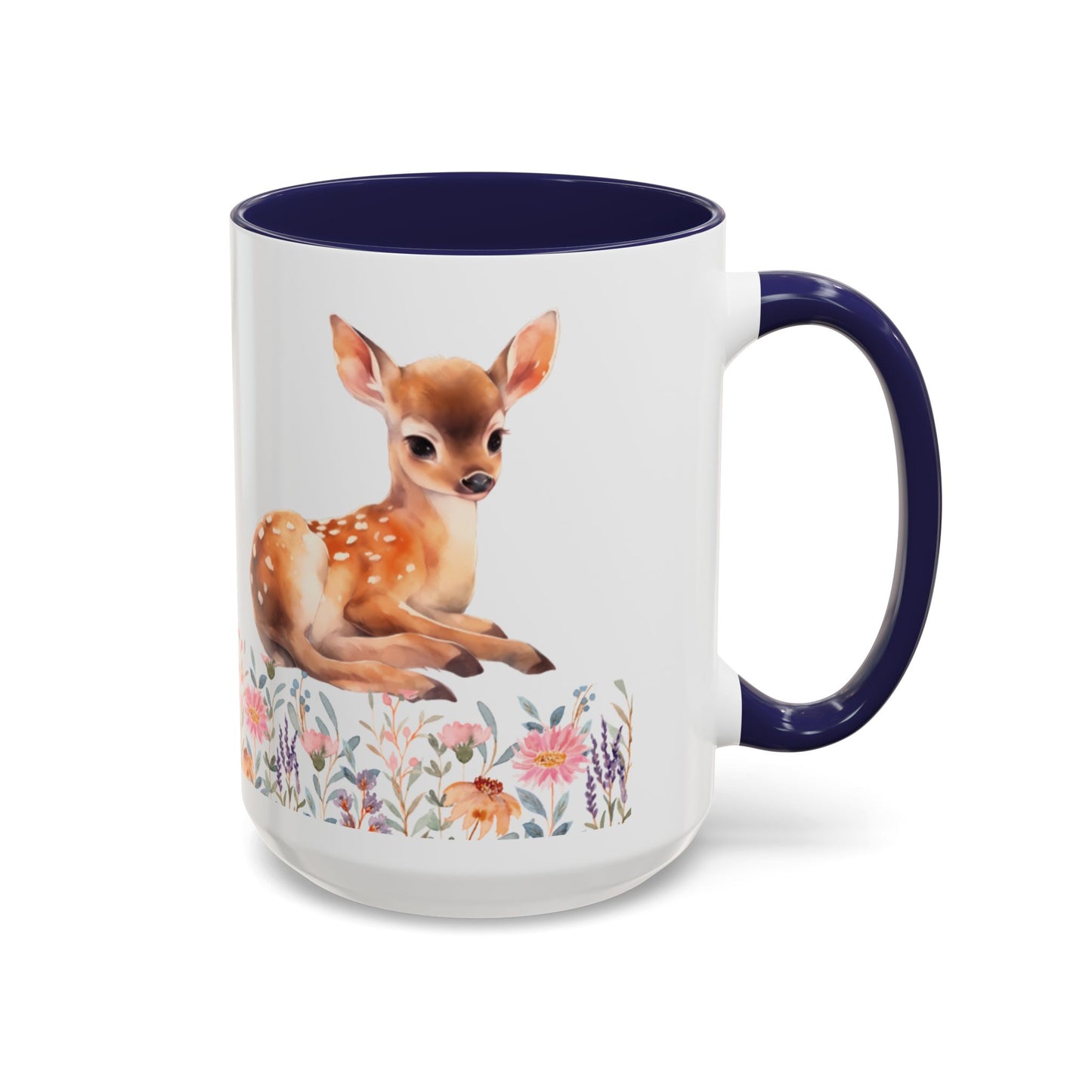 Rustic Deer Accent Coffee Mug - whimsical home decor, animal lovers gift, nature kitchenware, cozy coffee cup