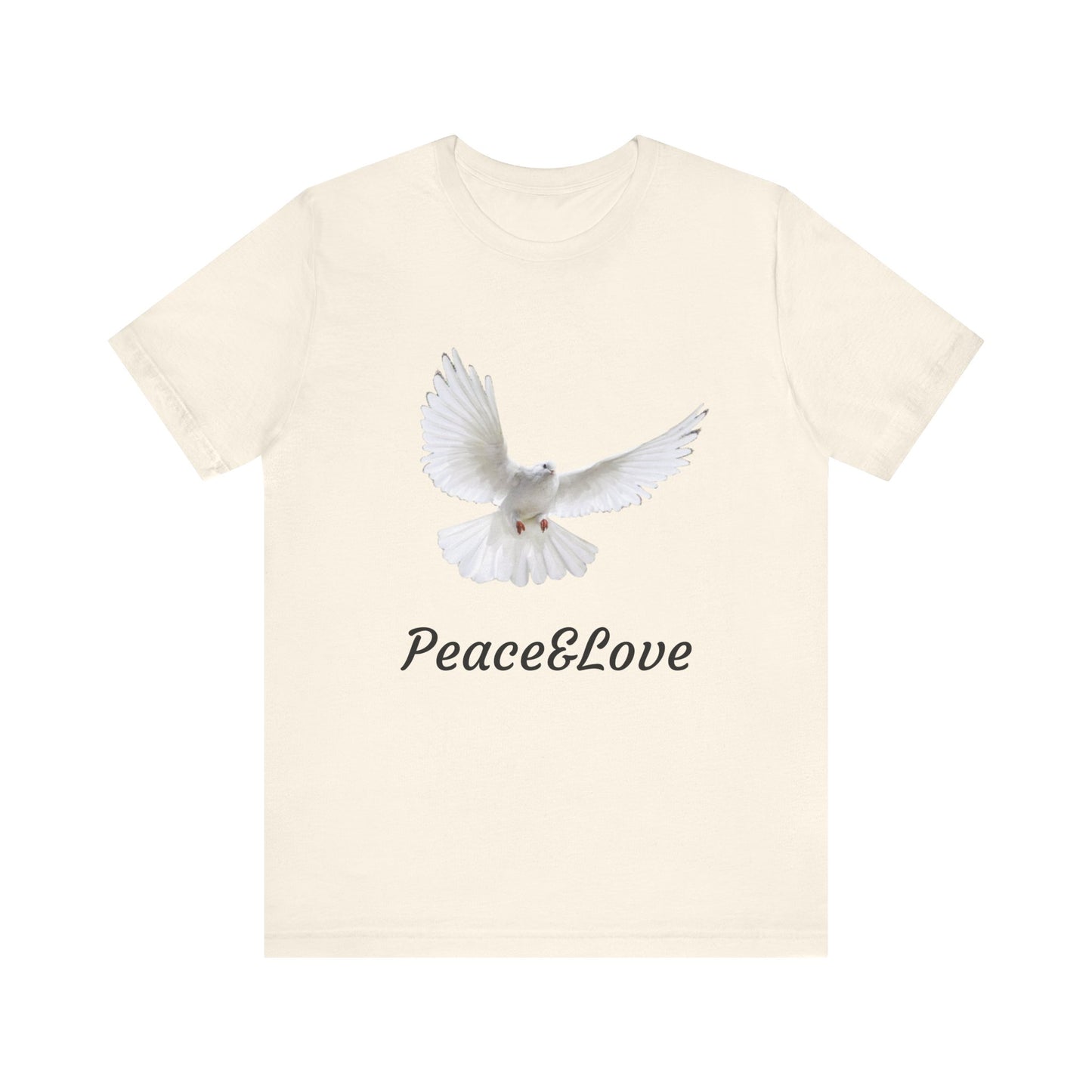 love Peace & Love Tee, Unisex T-Shirt for Peace Activists, Inspirational Gift for Friends, Casual Wear, Spiritual Apparel, Perfect for Earth