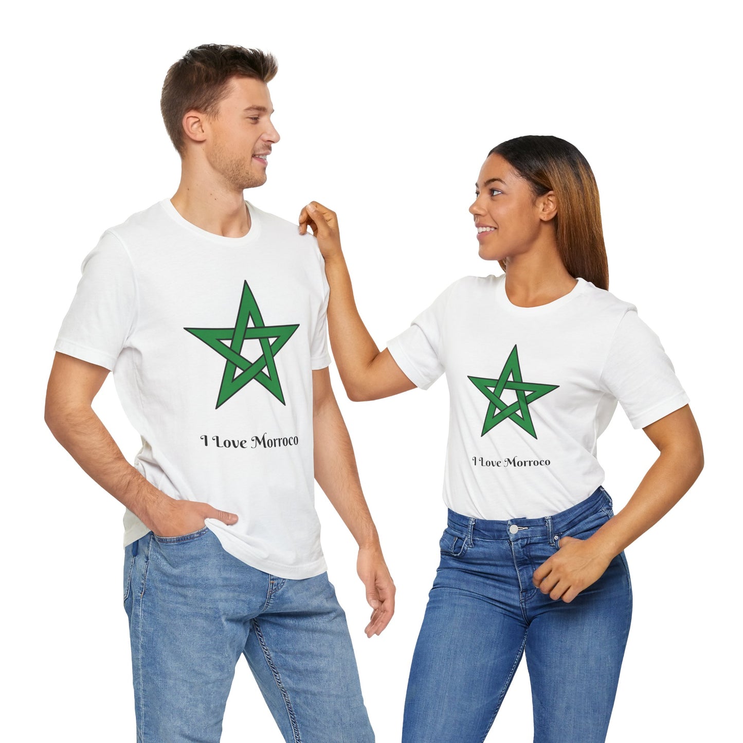 Morrocan Unisex Jersey Short Sleeve Tee pour couple