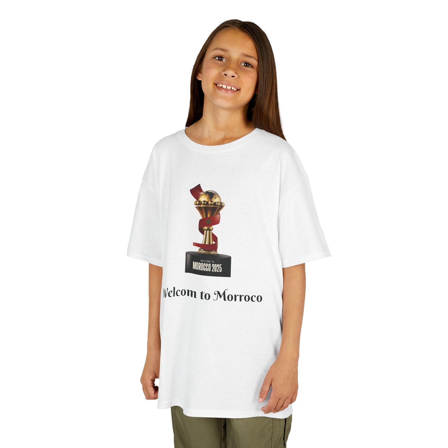 Morrocan Kids Heavy Cotton™ Tee personnalisé coupe d'afrique Maroc