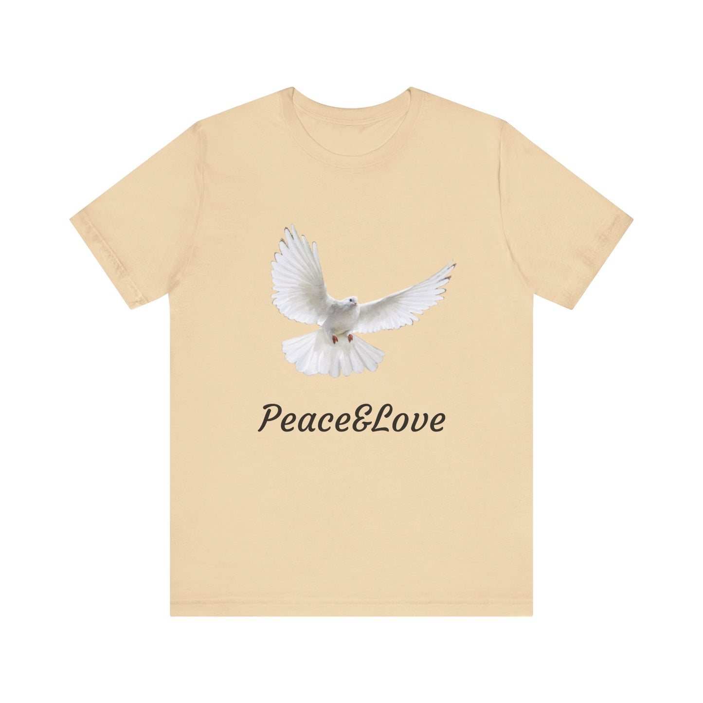 love Peace & Love Tee, Unisex T-Shirt for Peace Activists, Inspirational Gift for Friends, Casual Wear, Spiritual Apparel, Perfect for Earth