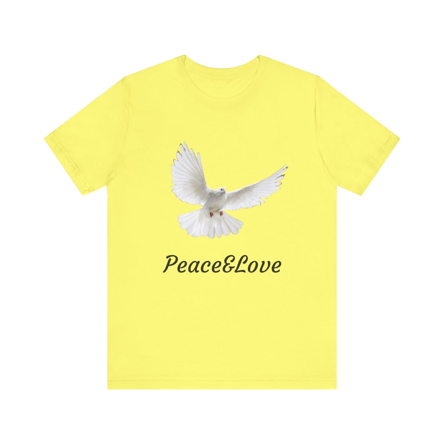 love Peace & Love Tee, Unisex T-Shirt for Peace Activists, Inspirational Gift for Friends, Casual Wear, Spiritual Apparel, Perfect for Earth