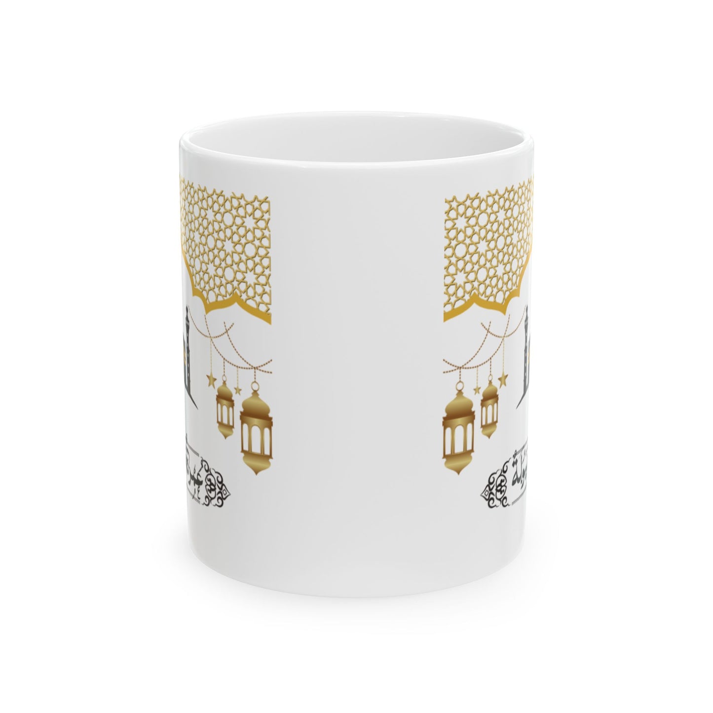 Elegant Lantern Ceramic Mug, Islamic Decor Omrah Gift, Ramadan Celebration, Coffee Lover, Home Decor, Unique Gift Idea