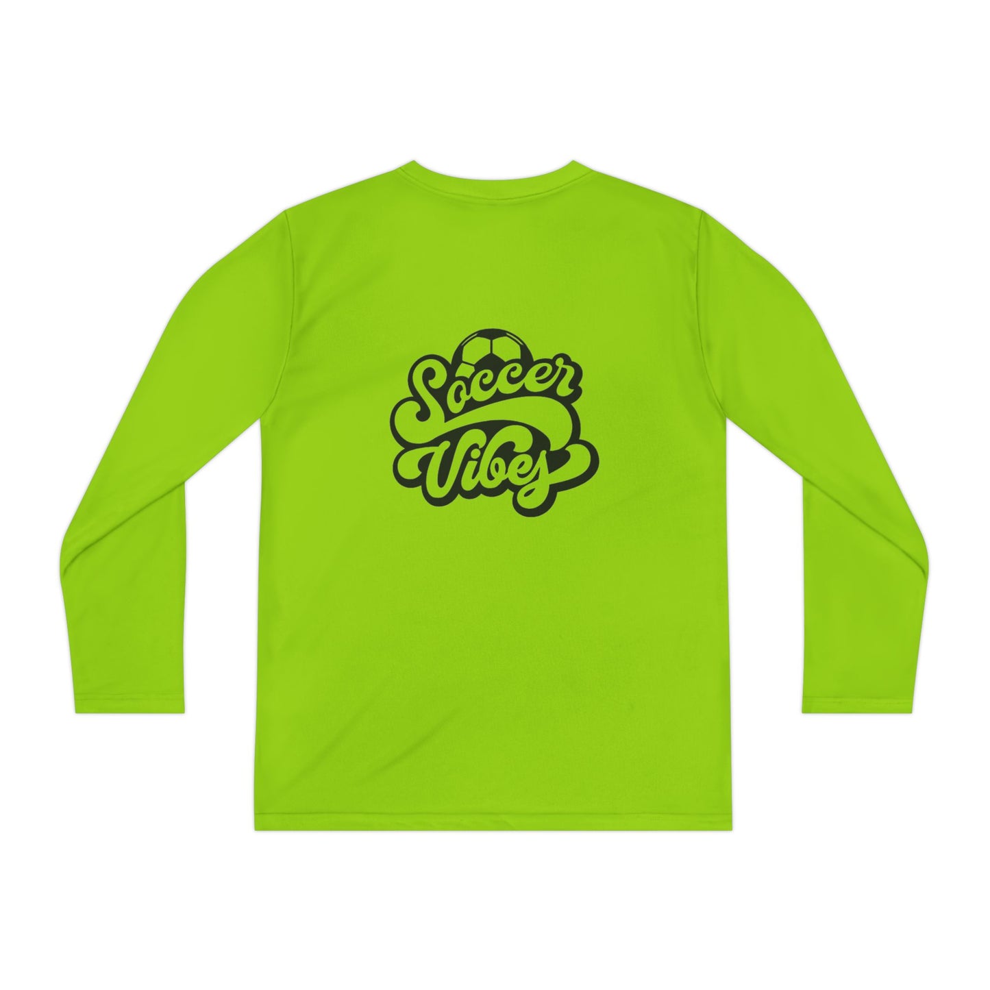 Soccer Vibes Youth Long Sleeve Tee | Keep Calm Soccer Shirt, Activewear for Kids, Sporty Gift for Young Athletes, Perfect for Soccer Games,