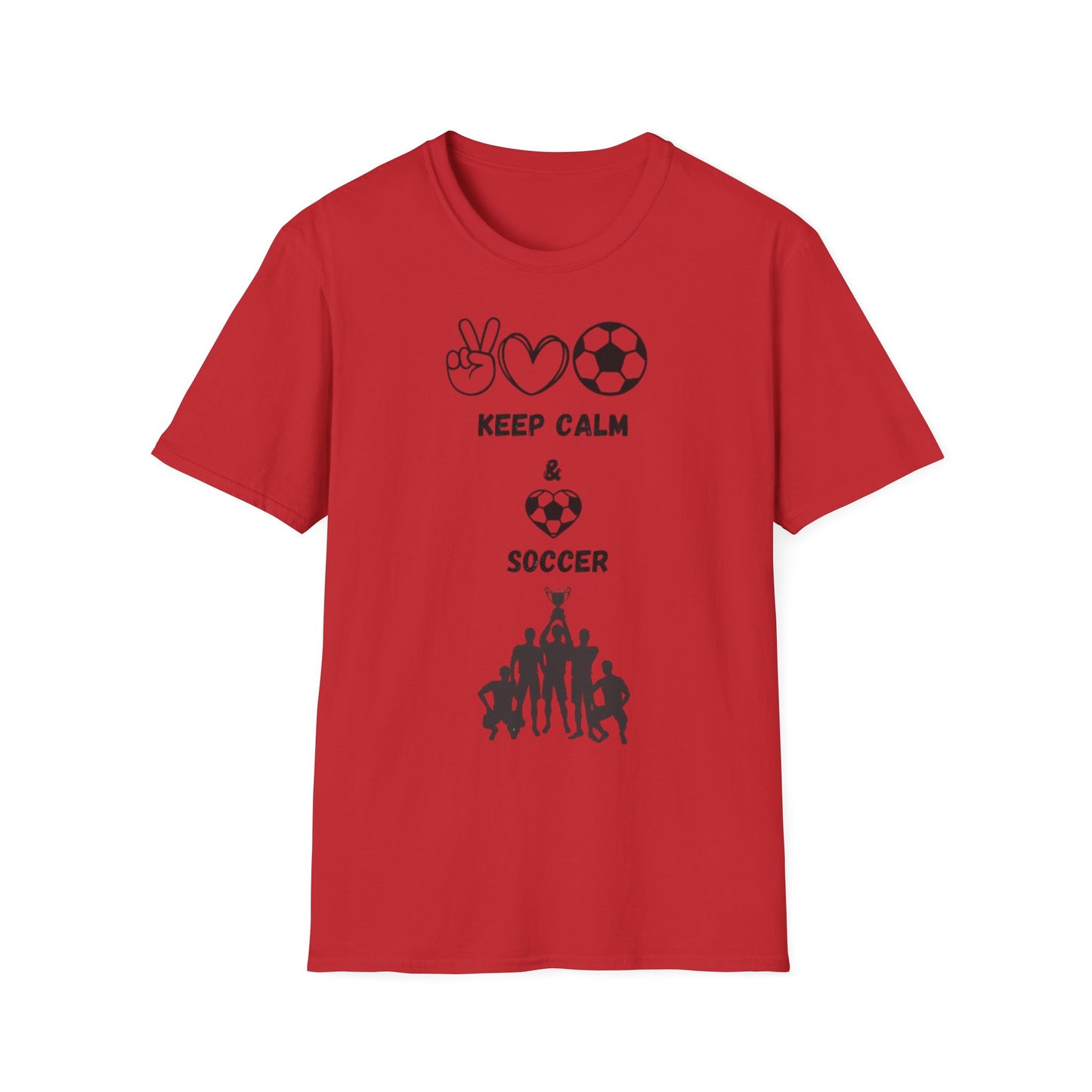 Soccer Love Unisex Softstyle T-Shirt, Soccer Fan Tee, Sports Lover Shirt, Soccer Mom Dad Gift, Soccer Player Apparel