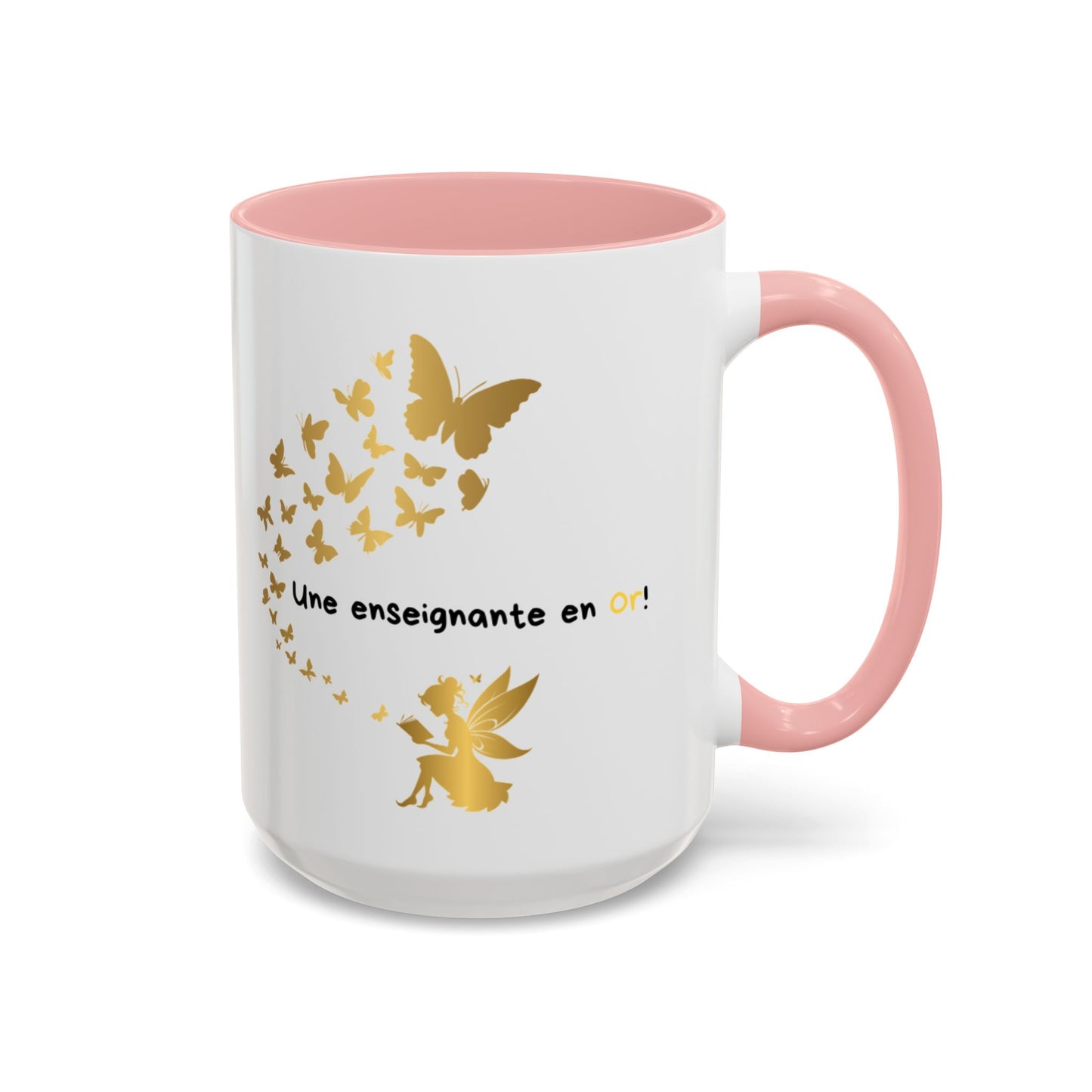 "Gold Butterfly Teacher Coffee Mug - Perfect Gift for  teachers!"Tasse de café pour enseignante