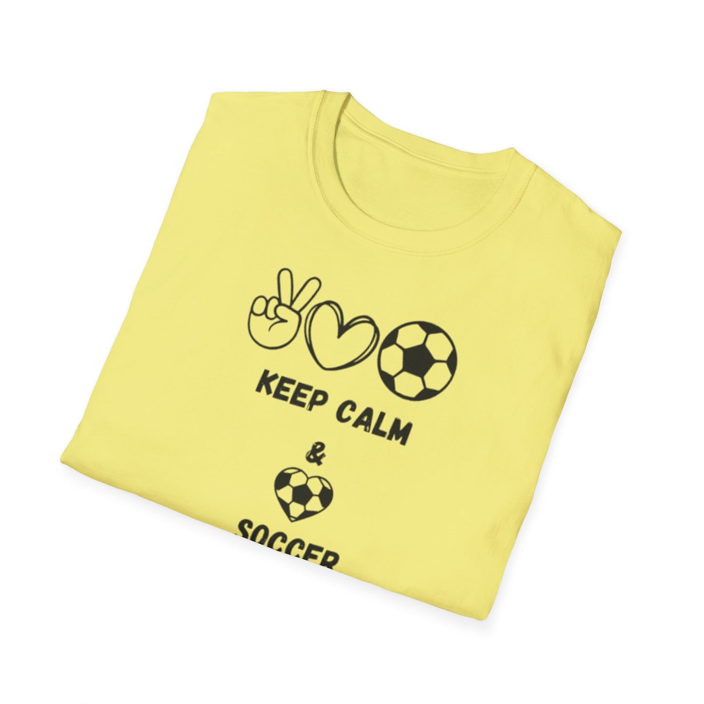 Soccer Love Unisex Softstyle T-Shirt, Soccer Fan Tee, Sports Lover Shirt, Soccer Mom Dad Gift, Soccer Player Apparel