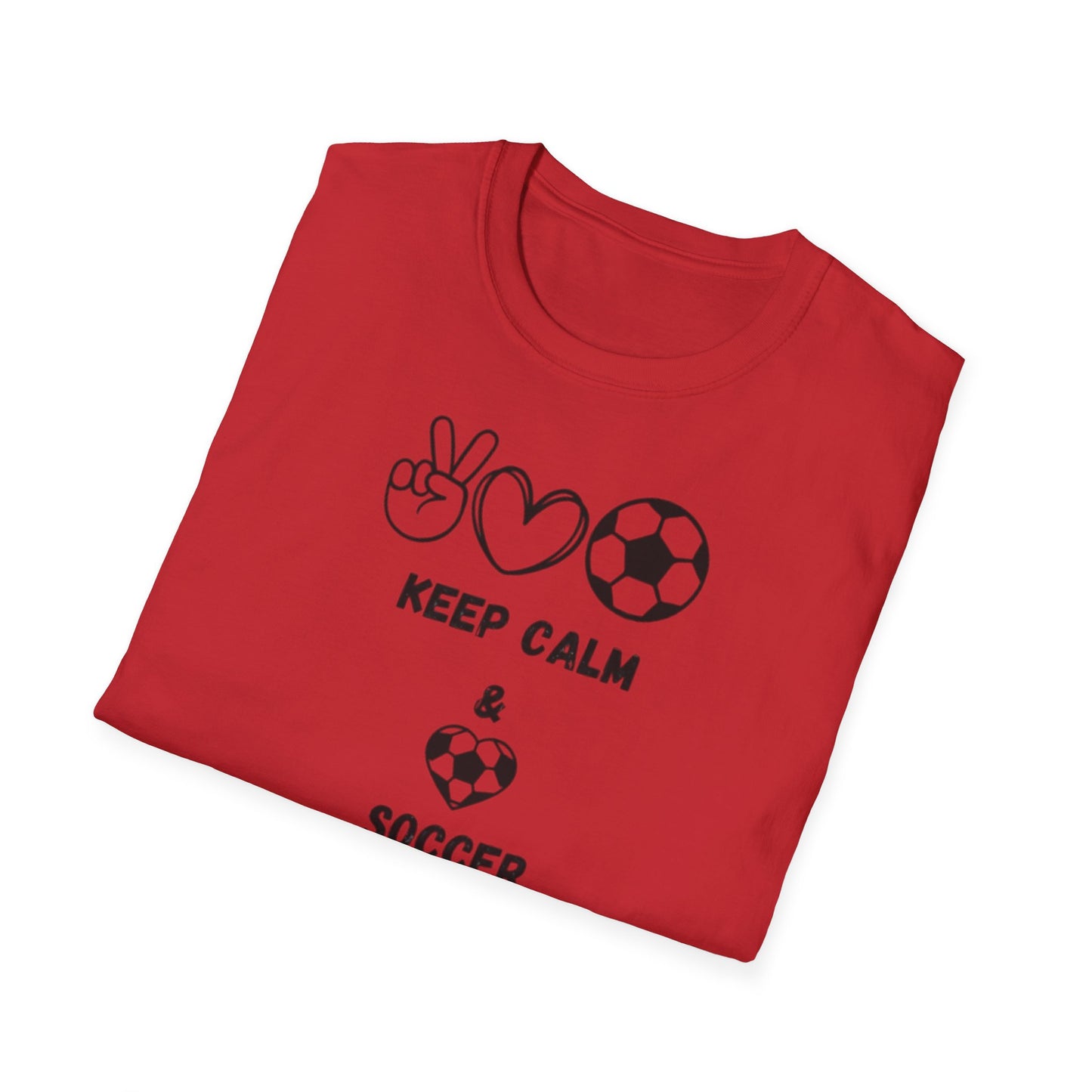 Soccer Love Unisex Softstyle T-Shirt, Soccer Fan Tee, Sports Lover Shirt, Soccer Mom Dad Gift, Soccer Player Apparel