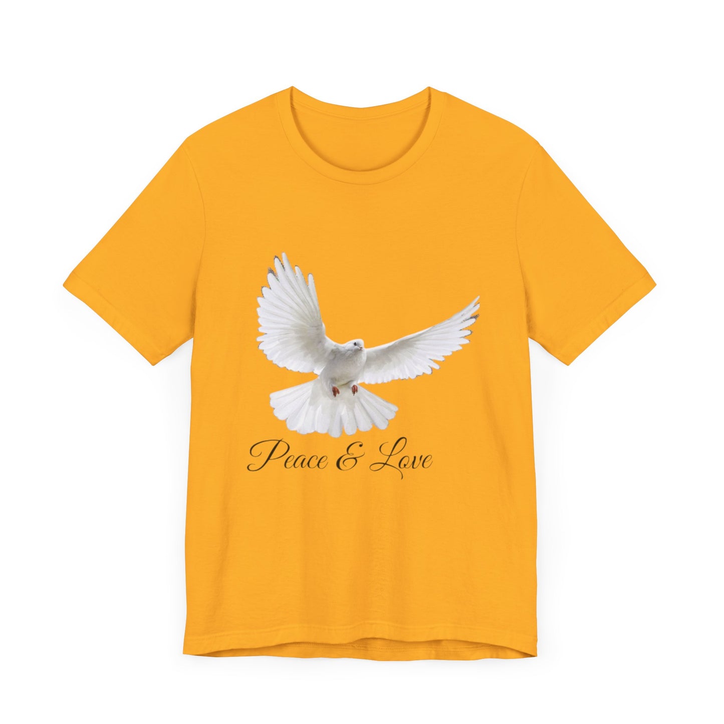 Peace&Love Colombe T-Shirt, Peace and Love Tee, Dove Graphic Top, Hippie Vibe Shirt, Unity Symbol Apparel