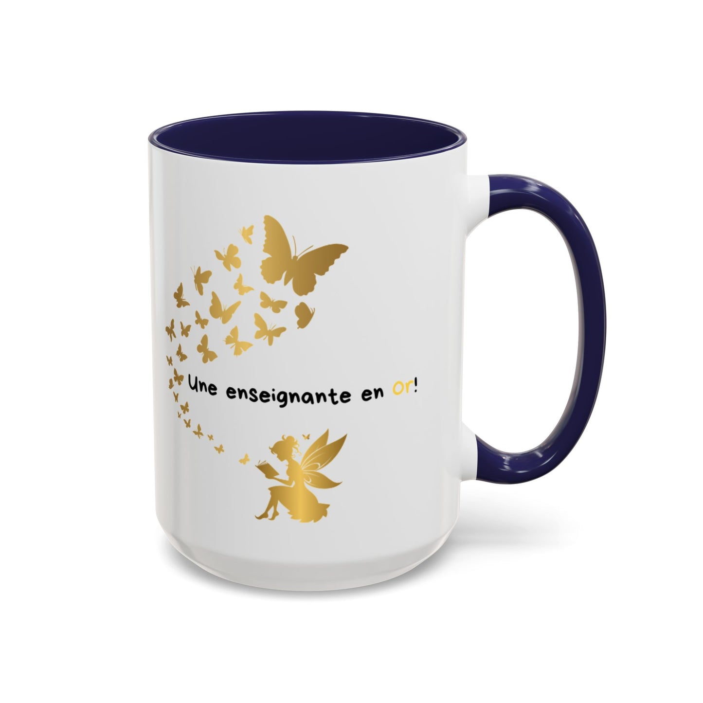 "Gold Butterfly Teacher Coffee Mug - Perfect Gift for  teachers!"Tasse de café pour enseignante